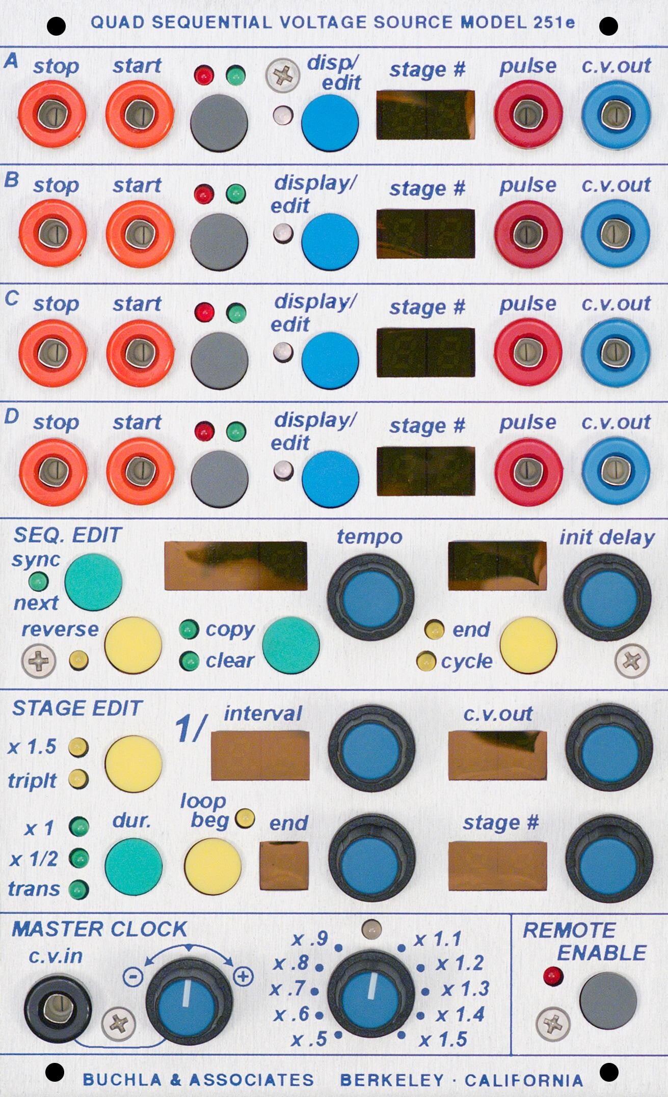 Photo of Buchla 251e Quad Sequential Voltage Source Module