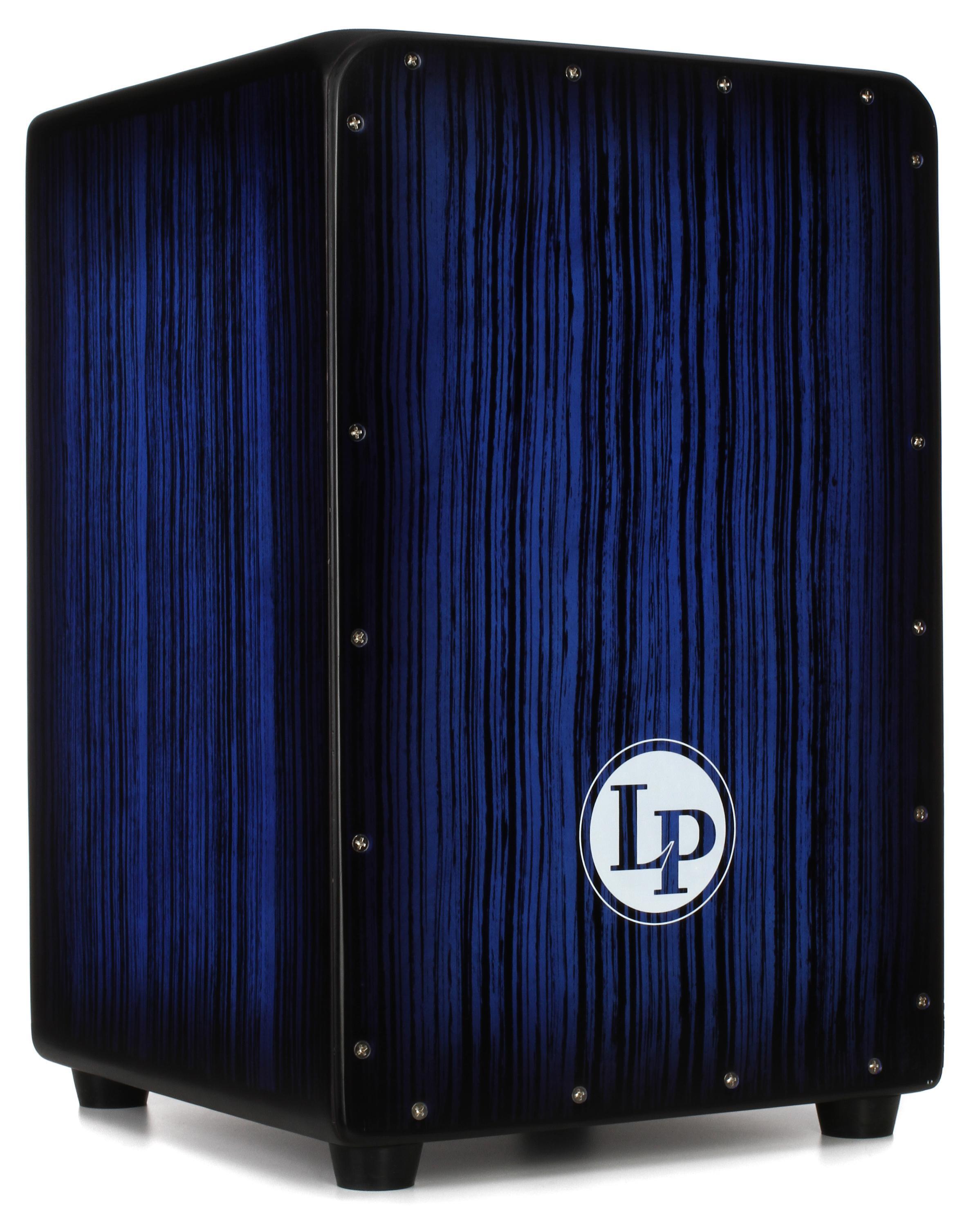 Latin Percussion LP Aspire Accents Cajon - Blueburst Streak Finish 