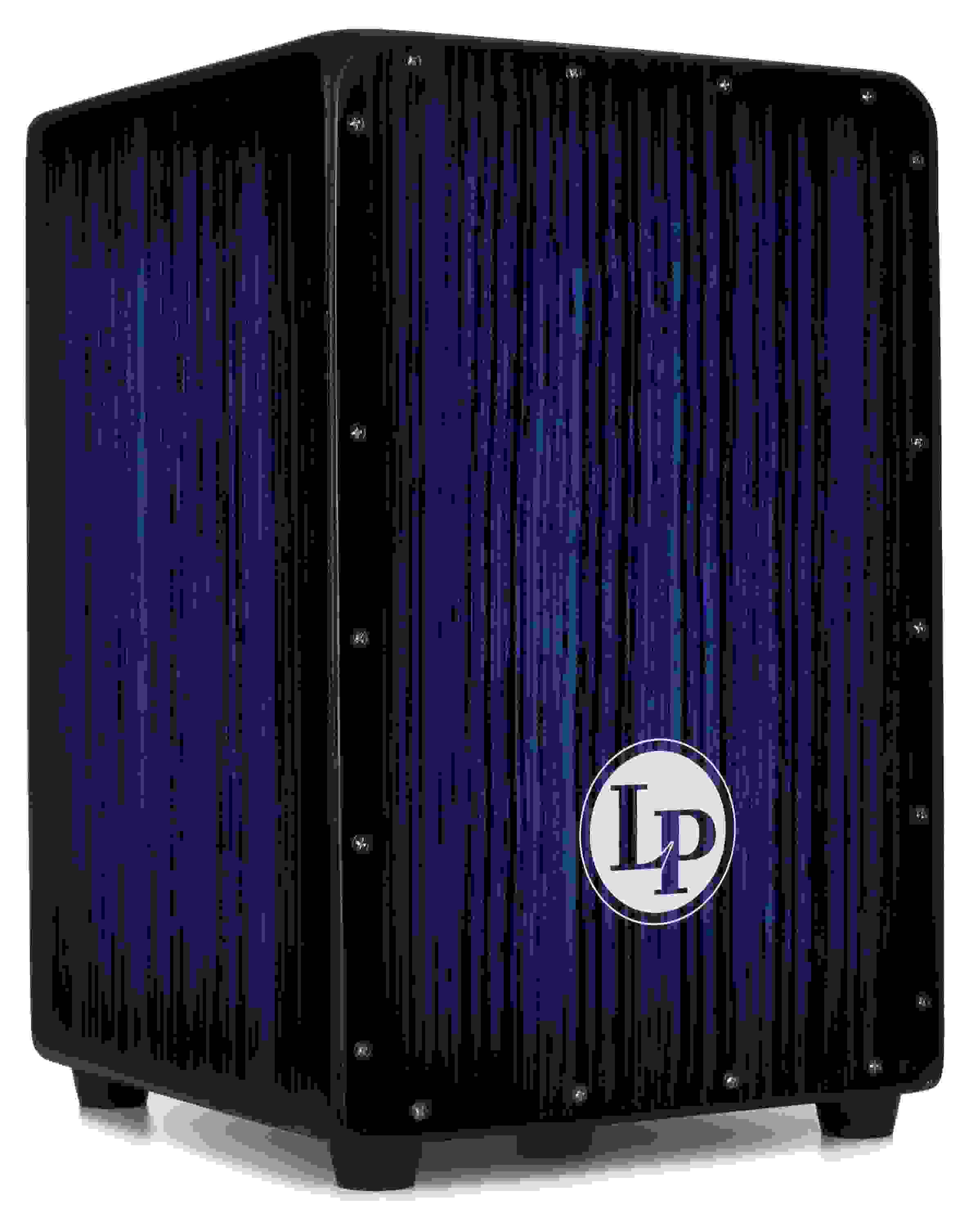 Latin Percussion LP Aspire Accents Cajon - Blueburst Streak Finish