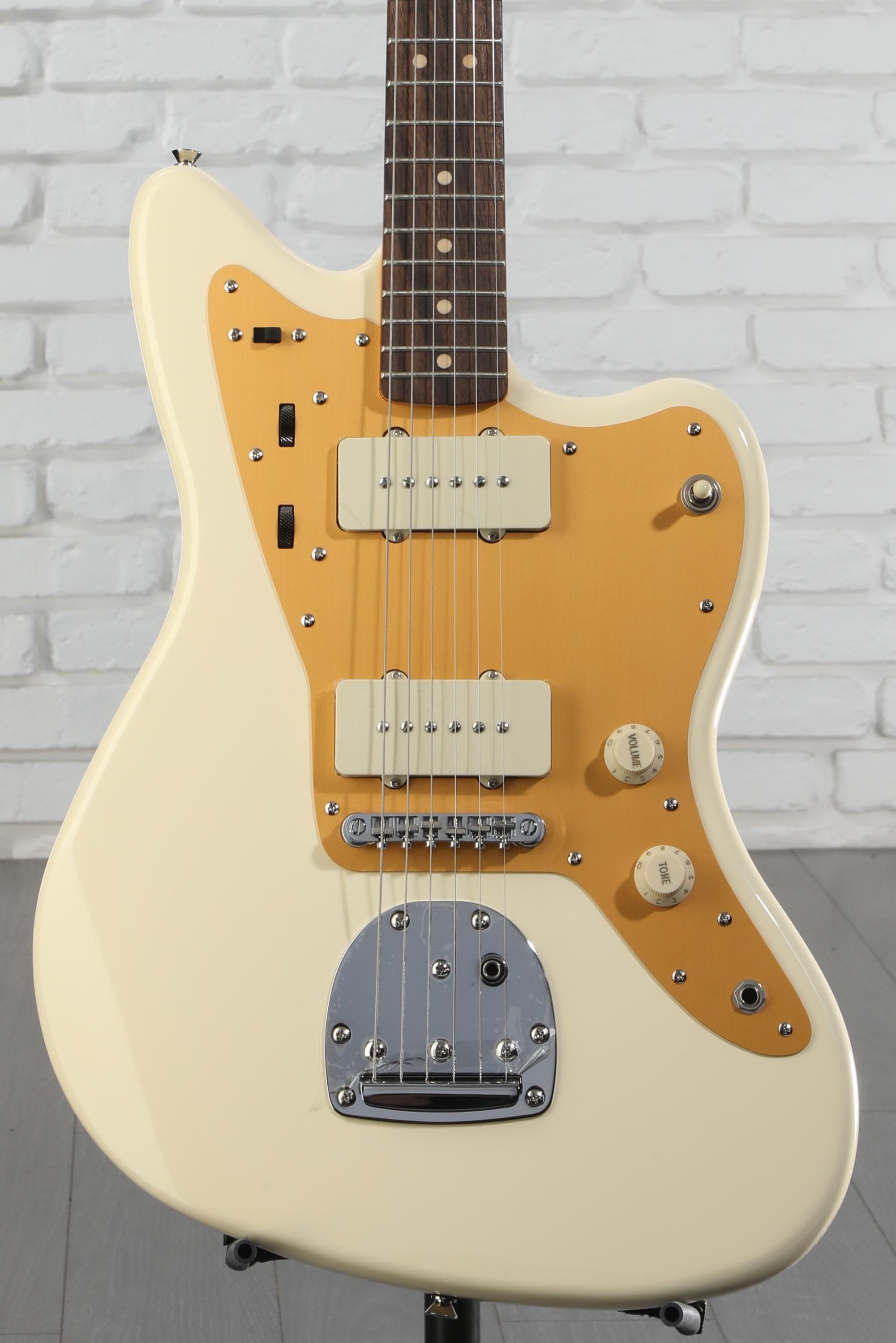 Squier J Mascis Signature Jazzmaster - Vintage White with Indian