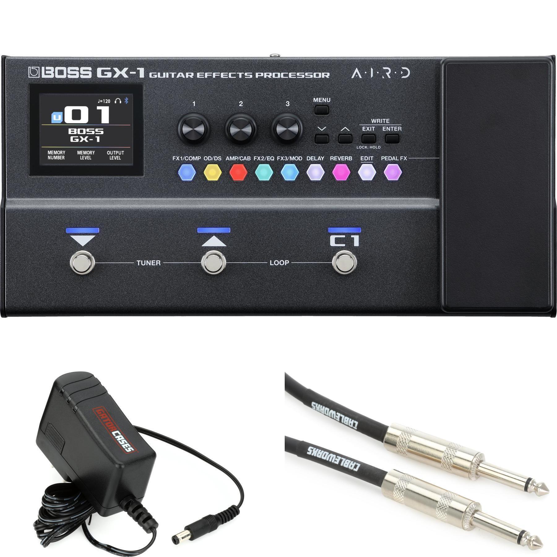 Boss GX-1 Guitar Effects Processor Pedal with Power Supply and