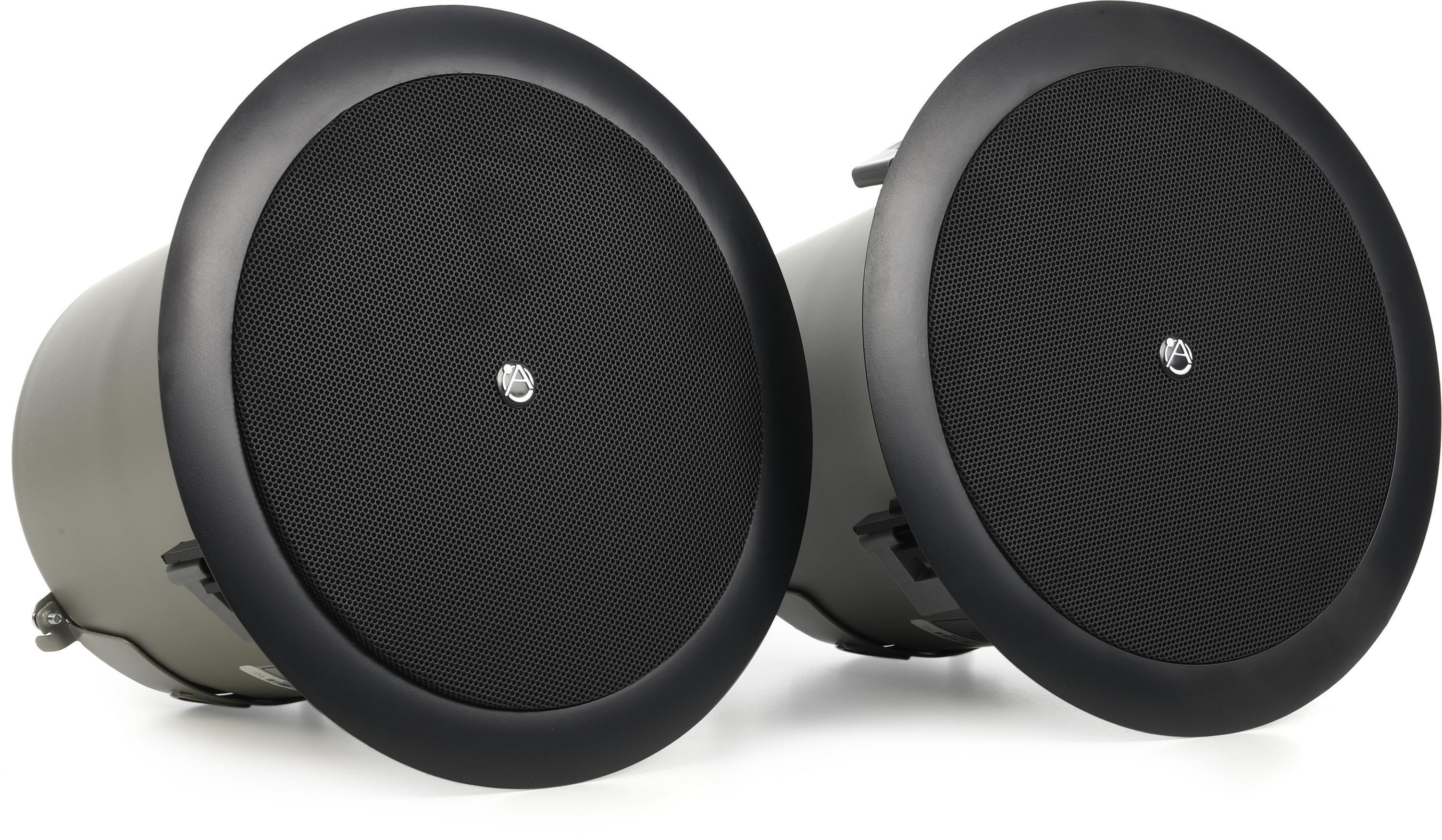 AtlasIED FAP42T 4-inch 16W 70V/100V Ceiling Speaker Pair - Black