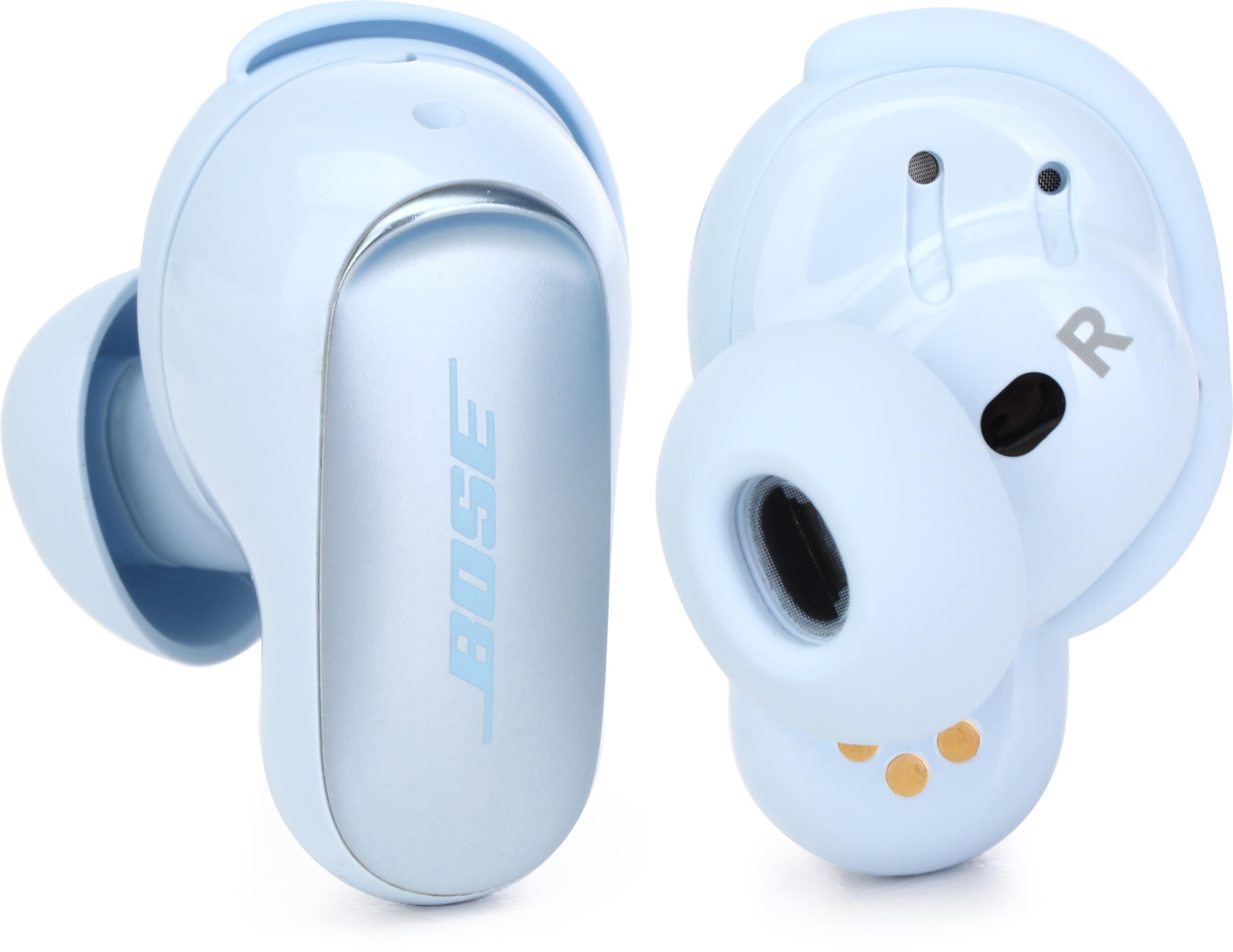 Bose QuietComfort Ultra Earbuds with White Charging Case - Moonstone Blue