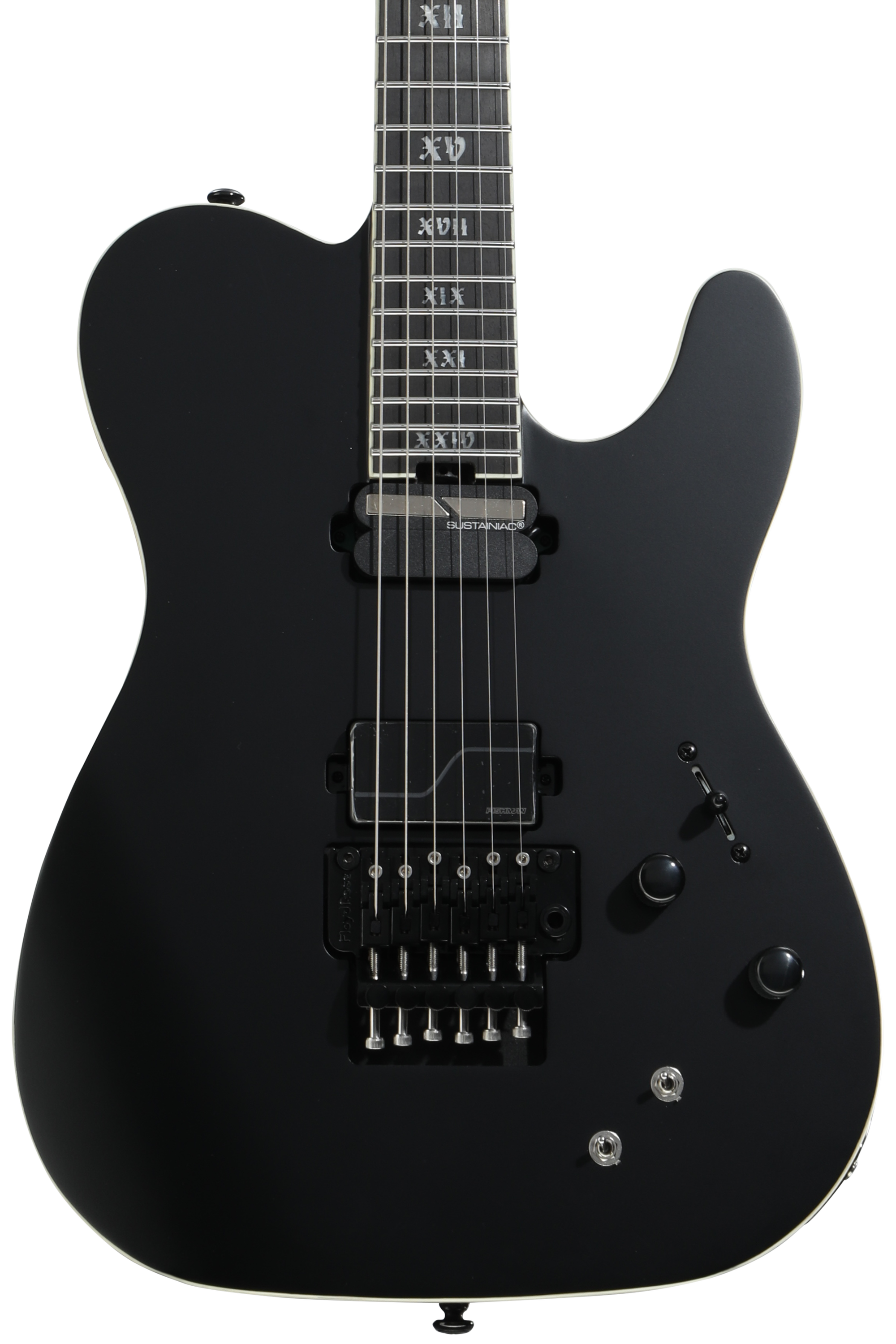 Schecter PT FR-S SLS Elite Evil Twin Electric Guitar - Satin Black
