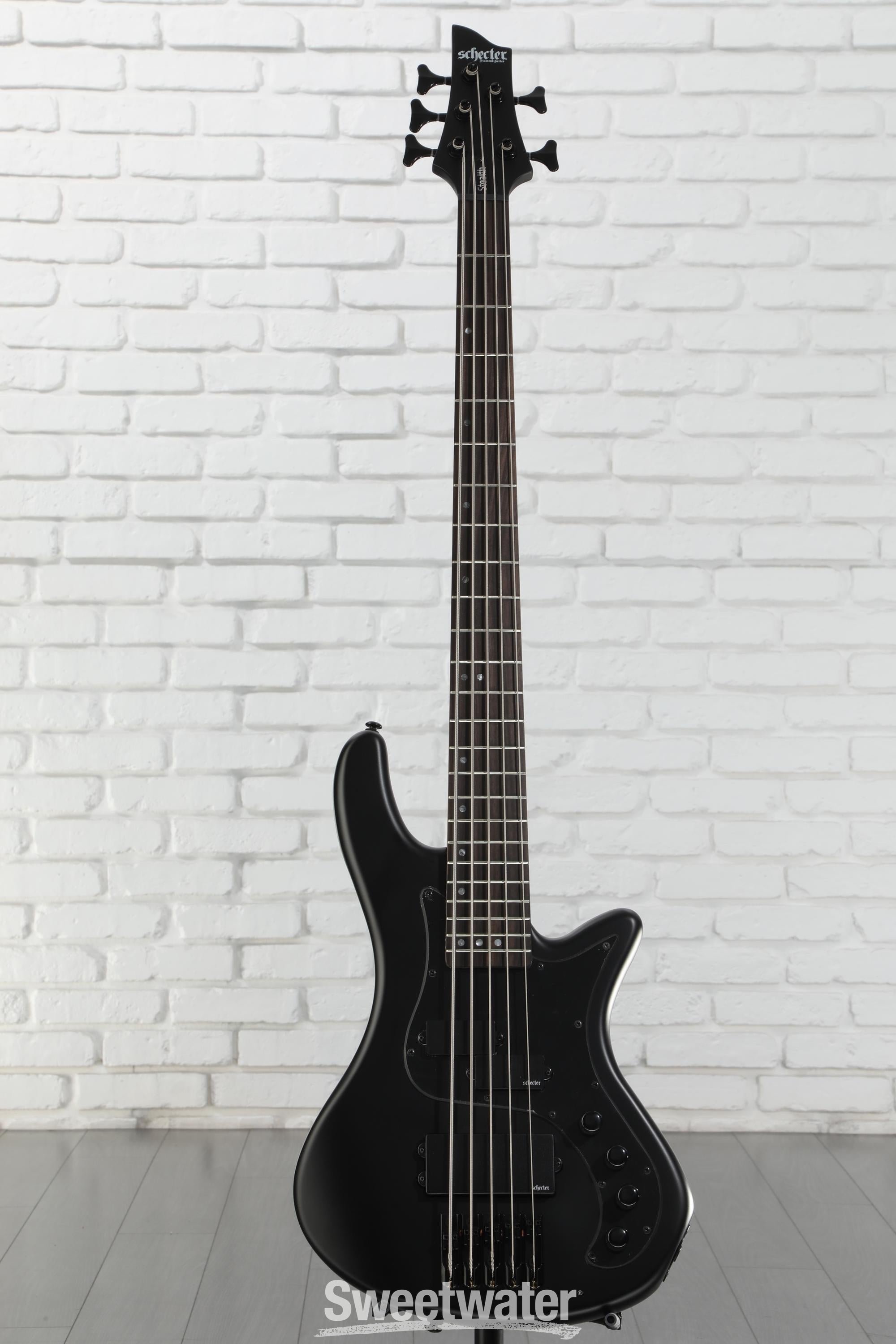 ベース SCHECTER Stiletto Extreme-5 Schecter Stiletto Extreme 5 Bass Guitar - Black Cherry