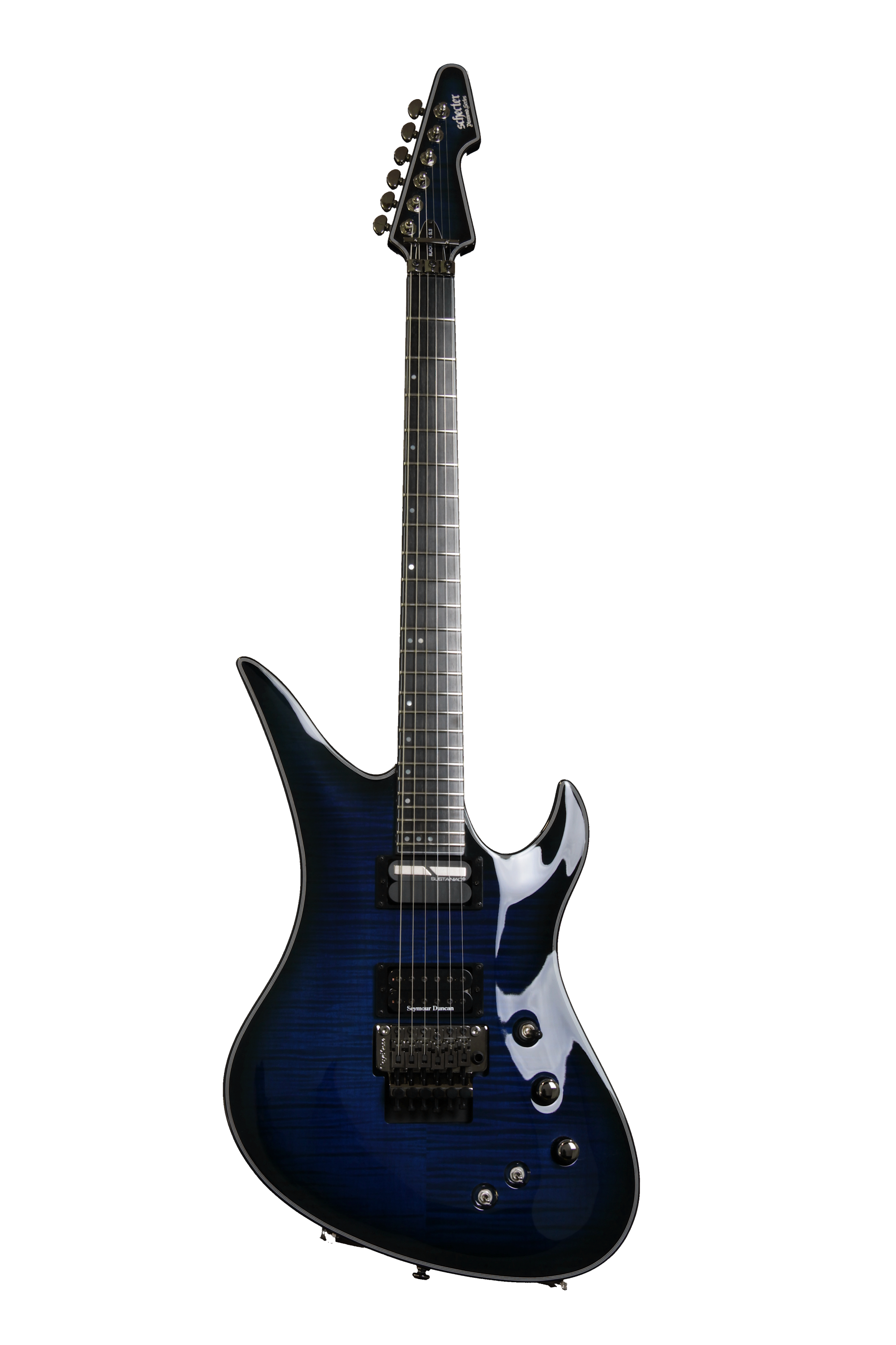 Schecter Blackjack SLS Avenger FR-S - See-Thru Blue Burst | Sweetwater