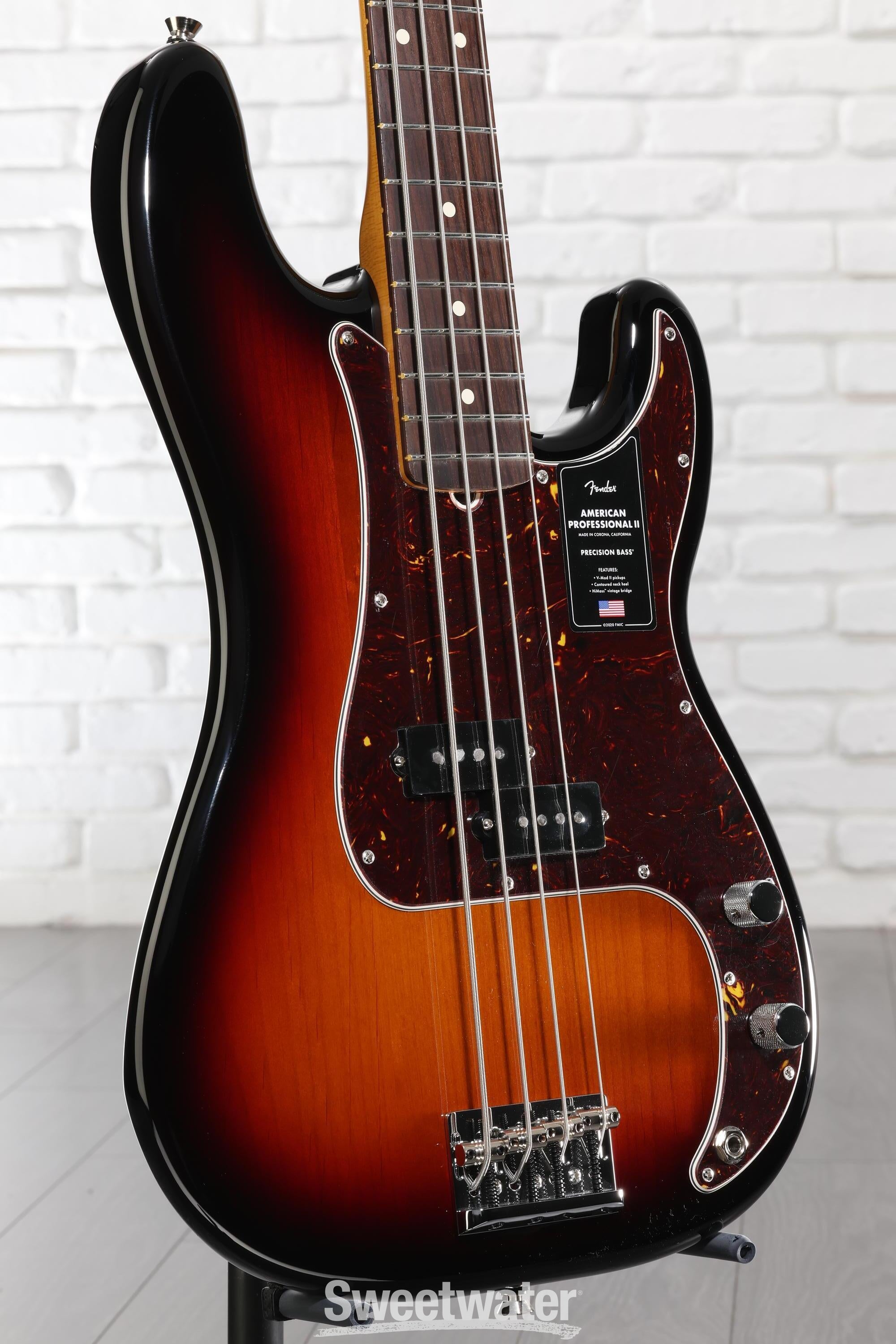 Fender American Professional II Precision Bass Guitar - 3-color