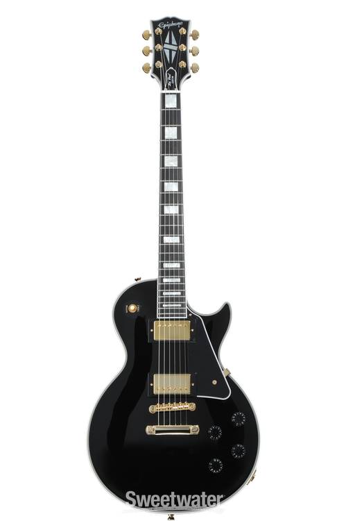 Epiphone Les Paul Custom Electric Guitar - Ebony | Sweetwater