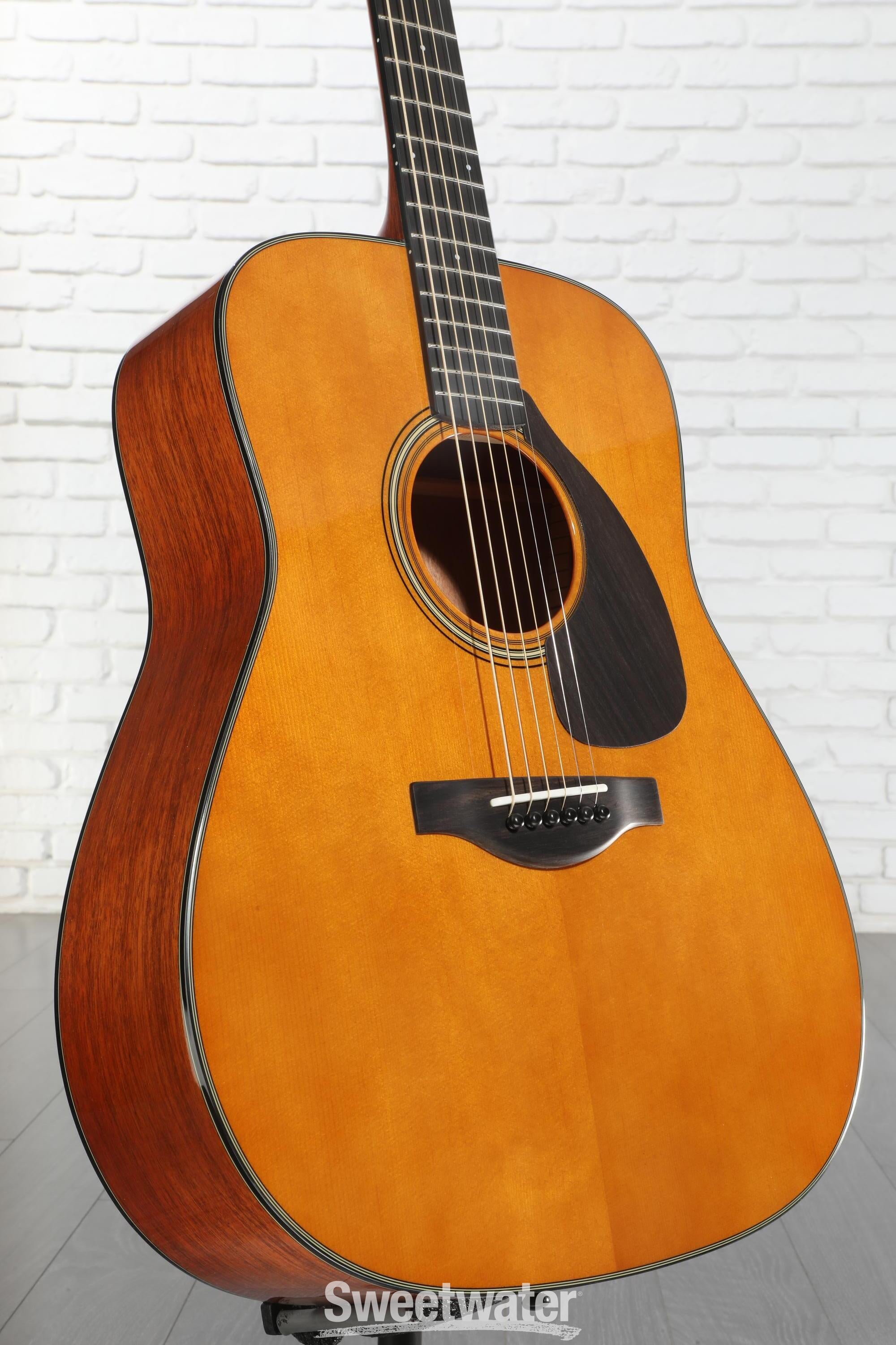Yamaha FG5 Red Label Acoustic Guitar - Natural | Sweetwater