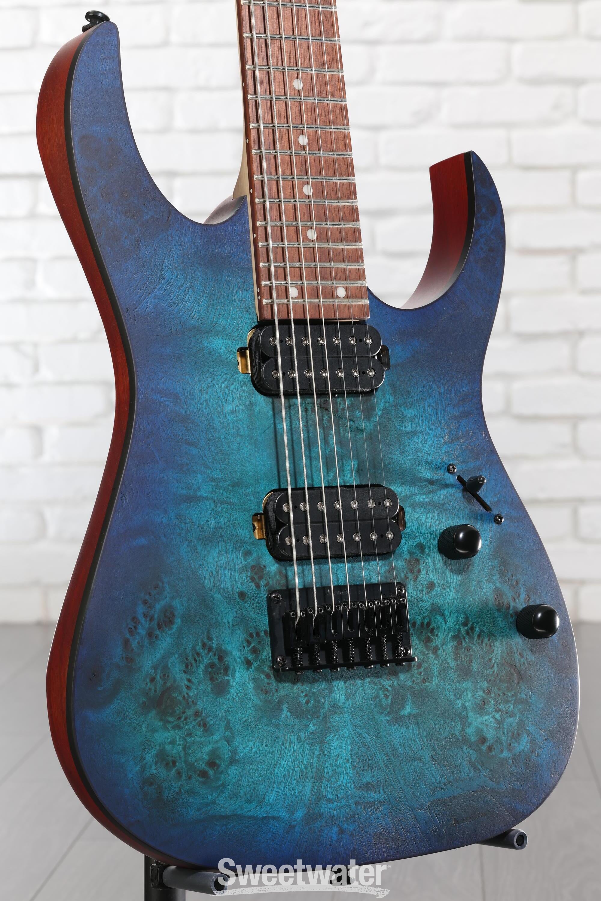 Ibanez RG7421PB Electric Guitar - Sapphire Blue Flat | Sweetwater
