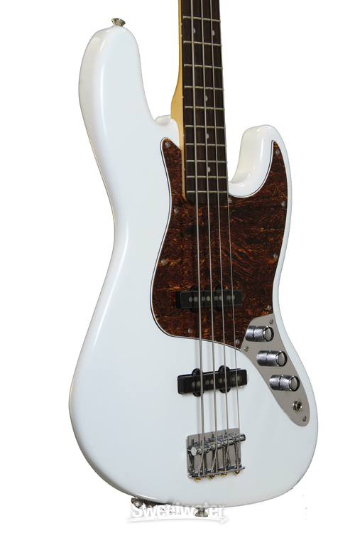 Squier Vintage Modified Jazz Bass - Olympic White | Sweetwater