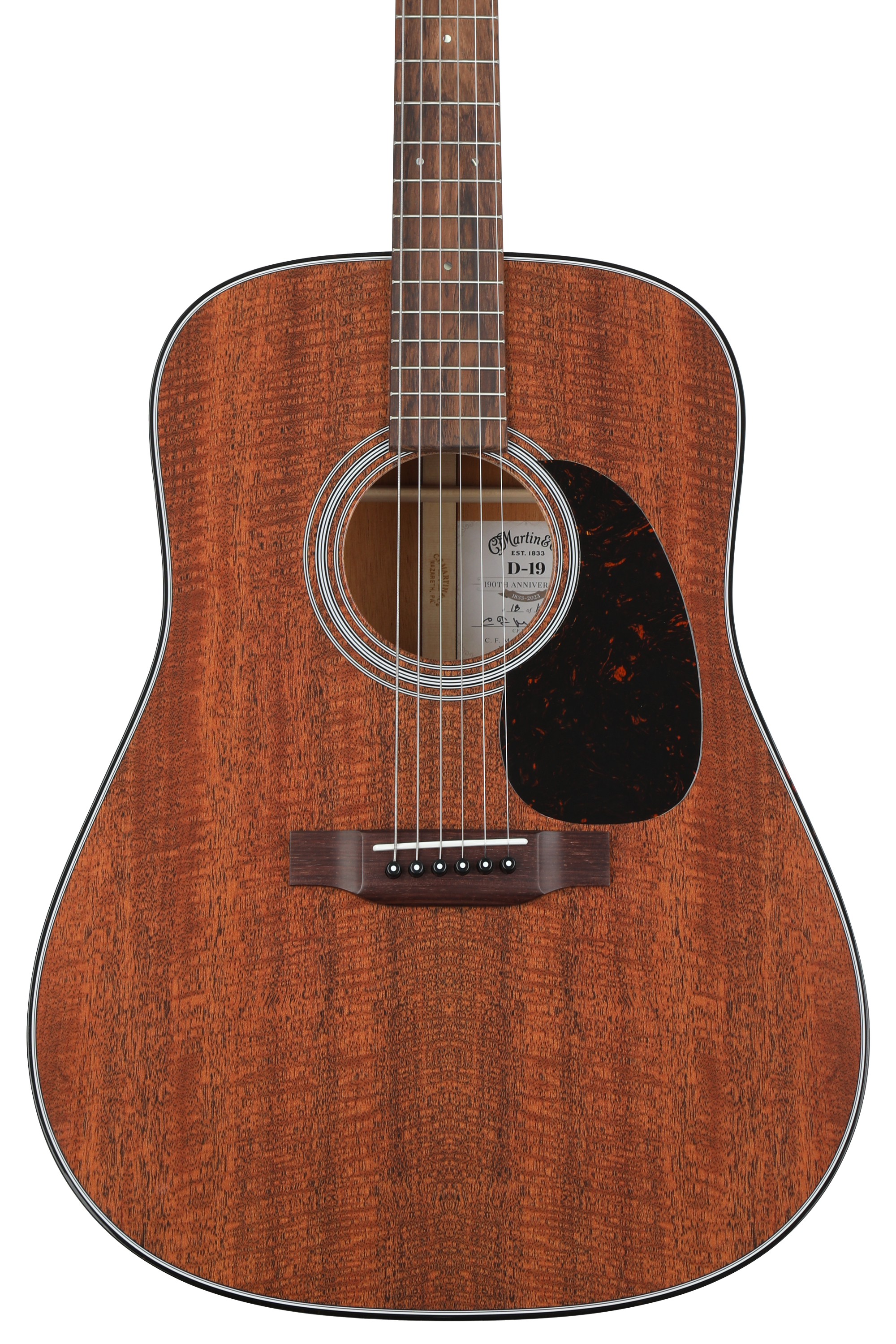 Martin D-19 190th-anniversary Acoustic Guitar - Dark Mahogany