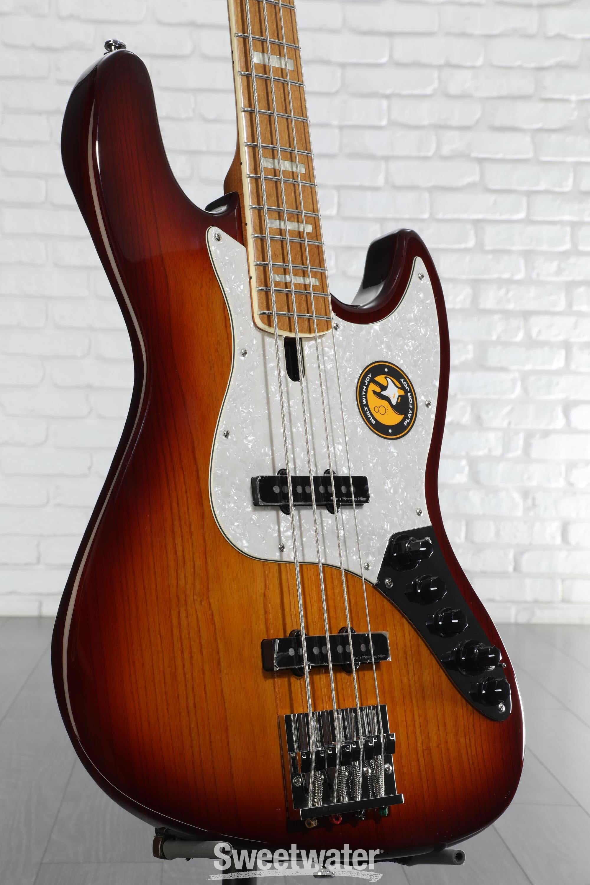 Sire Marcus Miller V8 4-string Bass Guitar - Tobacco Sunburst