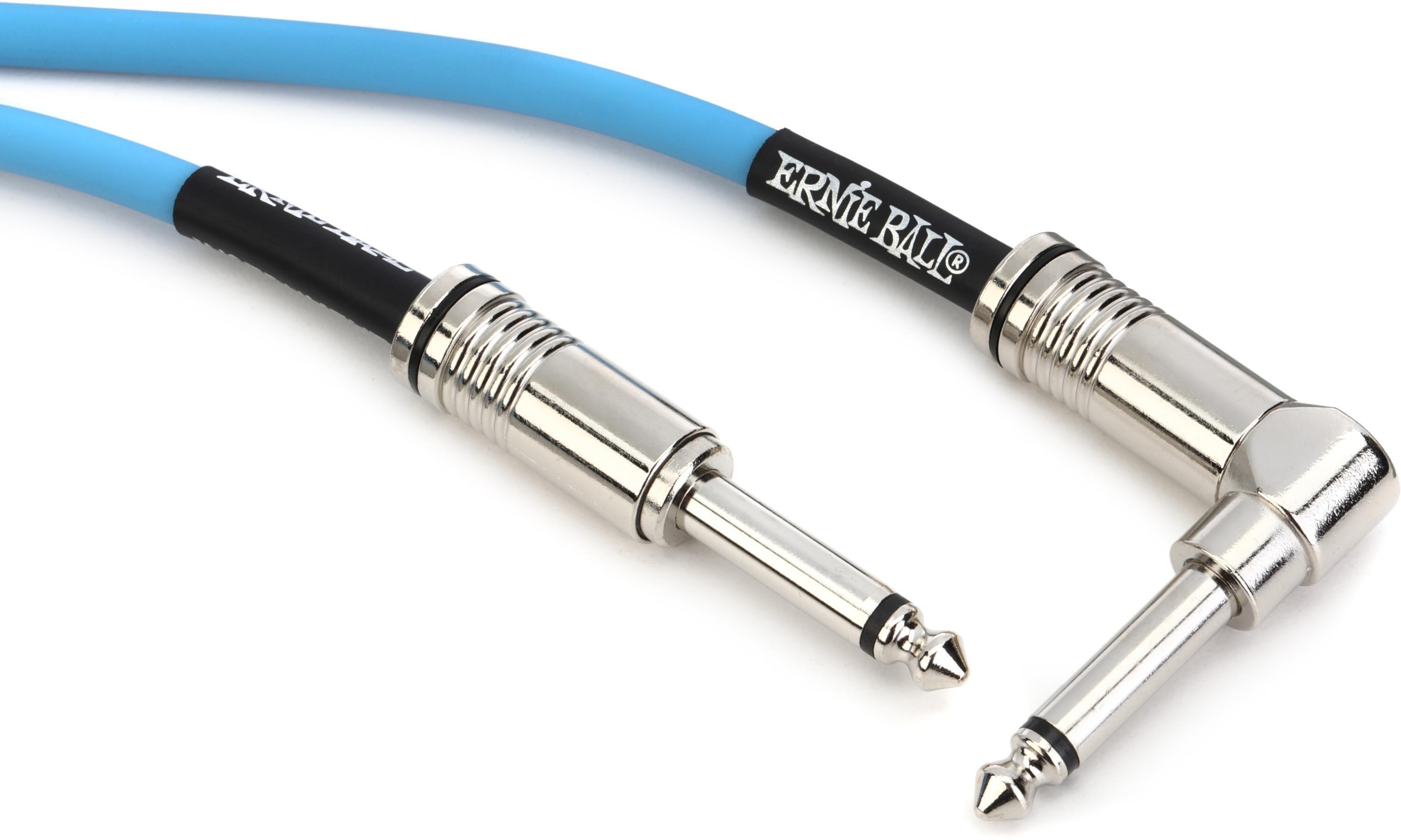 Photo of Ernie Ball Flex Instrument Cable - Blue, 10 feet