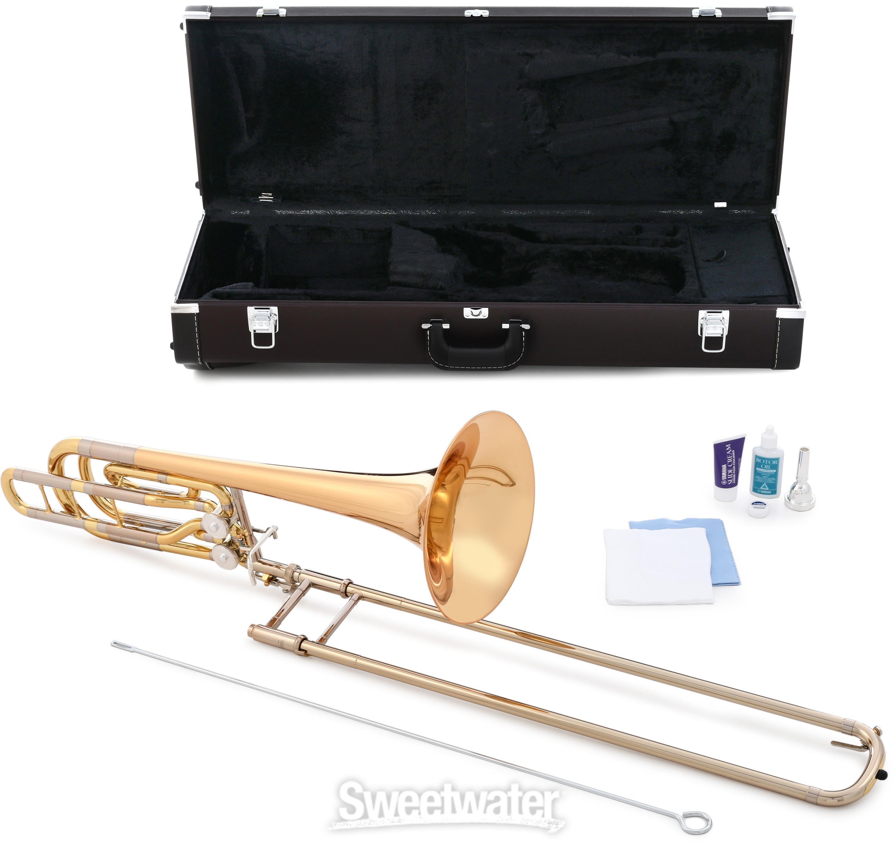 Yamaha YBL-620G Professional Bass Trombone - Clear Lacquer with Gold Brass  Bell