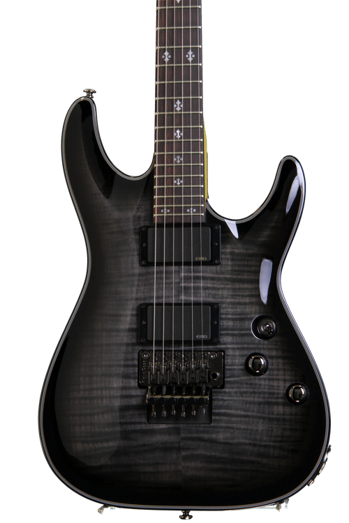 Schecter Damien Elite-6 w/Floyd Rose, Trans Black Burst | Sweetwater