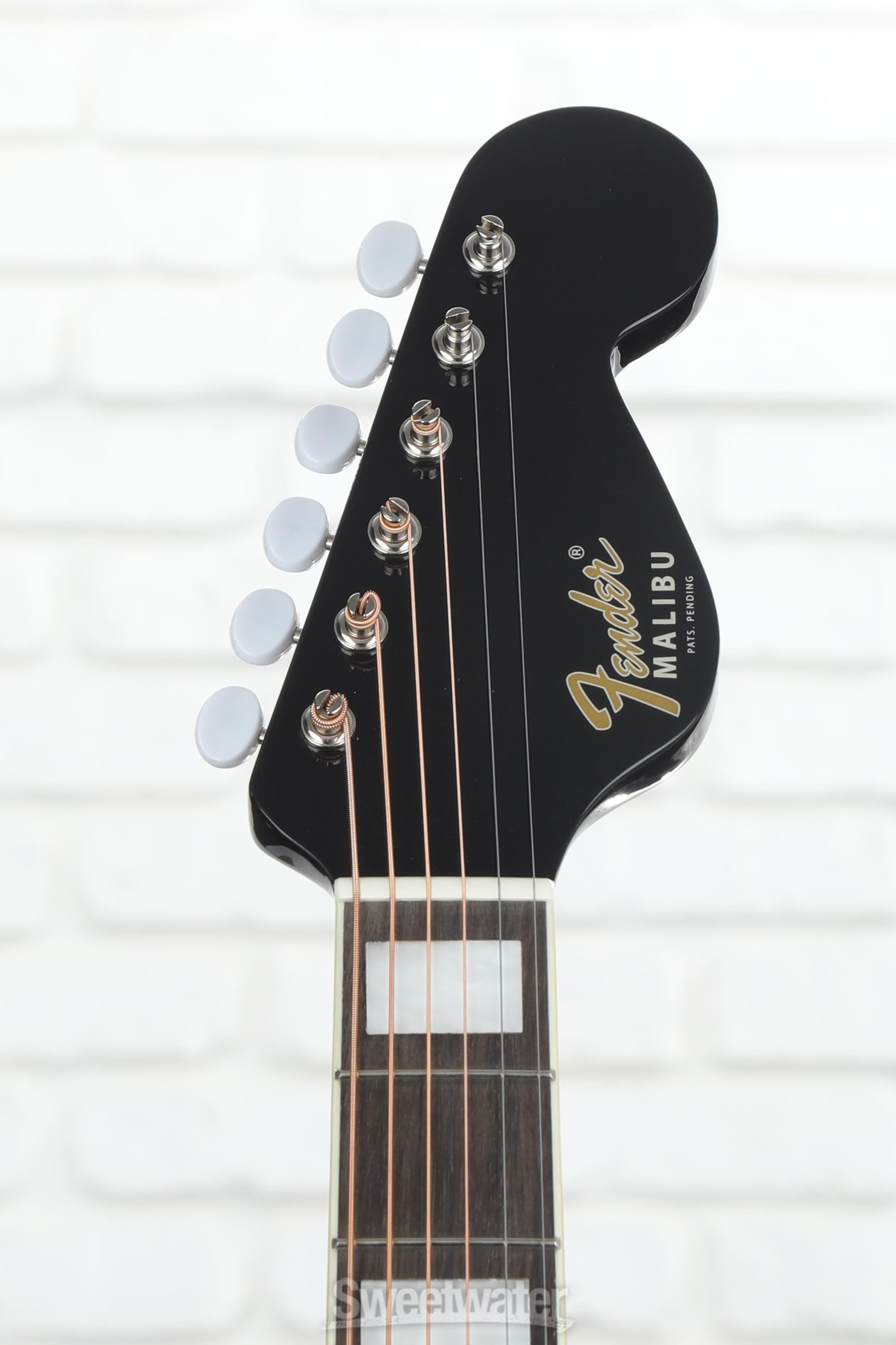 Fender California Vintage Malibu Acoustic-electric Guitar - Black