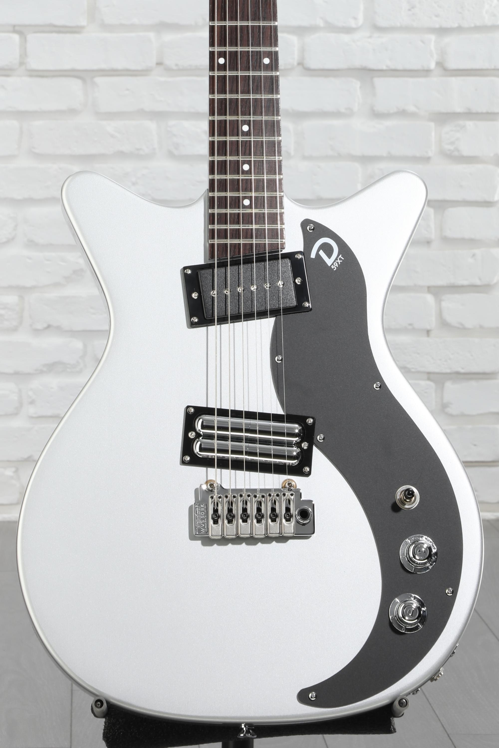 Danelectro 59XT Semi-hollowbody Electric Guitar - Silver | Sweetwater
