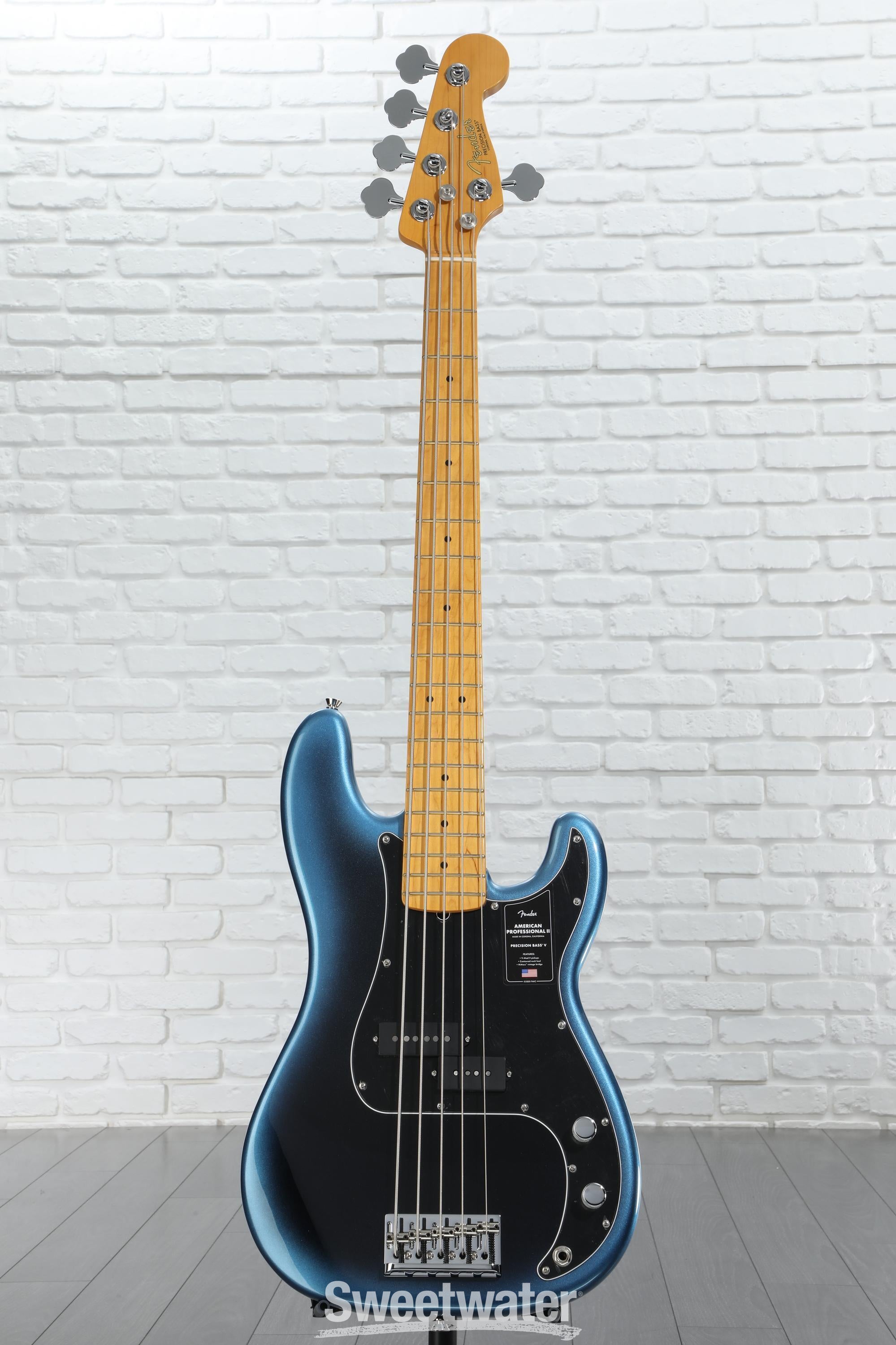 Fender アメプロ PRECISION BASS V 5弦ベース Fender American Professional II Precision Bass V - Dark