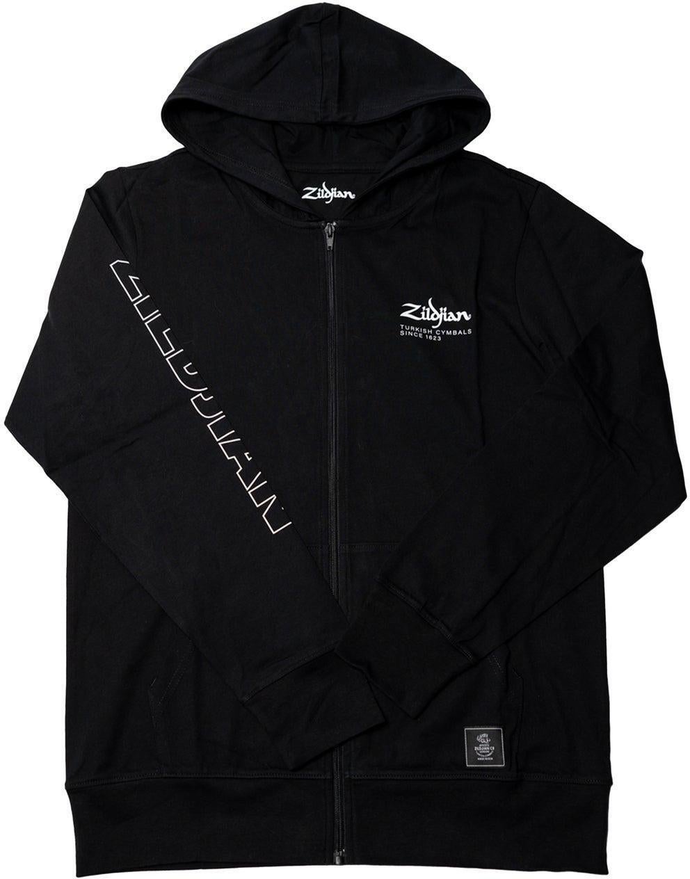Fender Transition Logo Zip Front Hoodie, Black, Mサイズ ジップフロントパーカー〈フェンダー〉 Fender Transition Logo Zip Front Hoodie - Large | Sweetwater