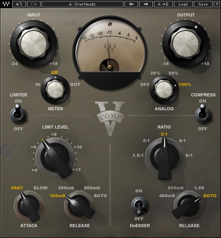 V-COMP+ Variable-Gain Compressor (6386 Edition) — Vintage