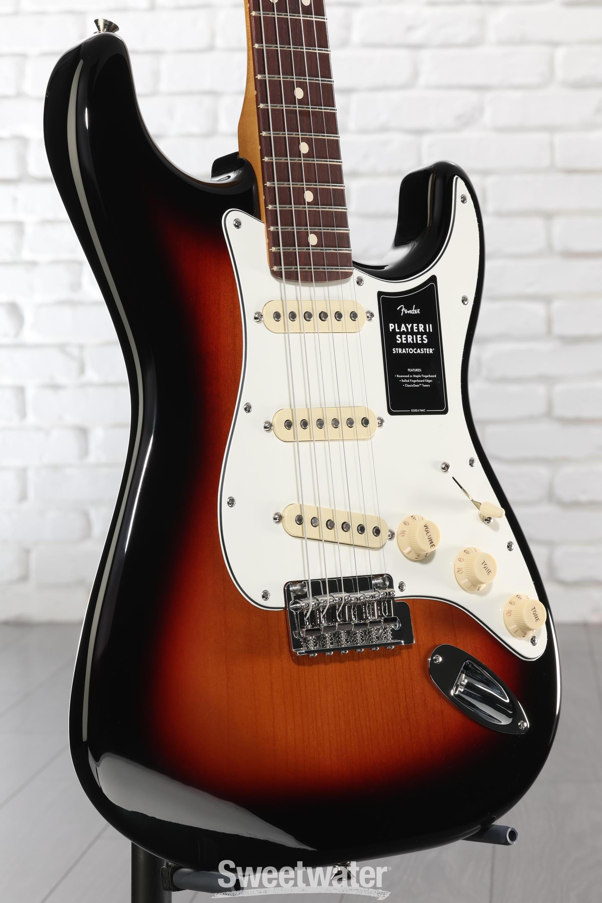Fender Player II Stratocaster Electric Guitar - 3-color Sunburst with Rosewood Fingerboard