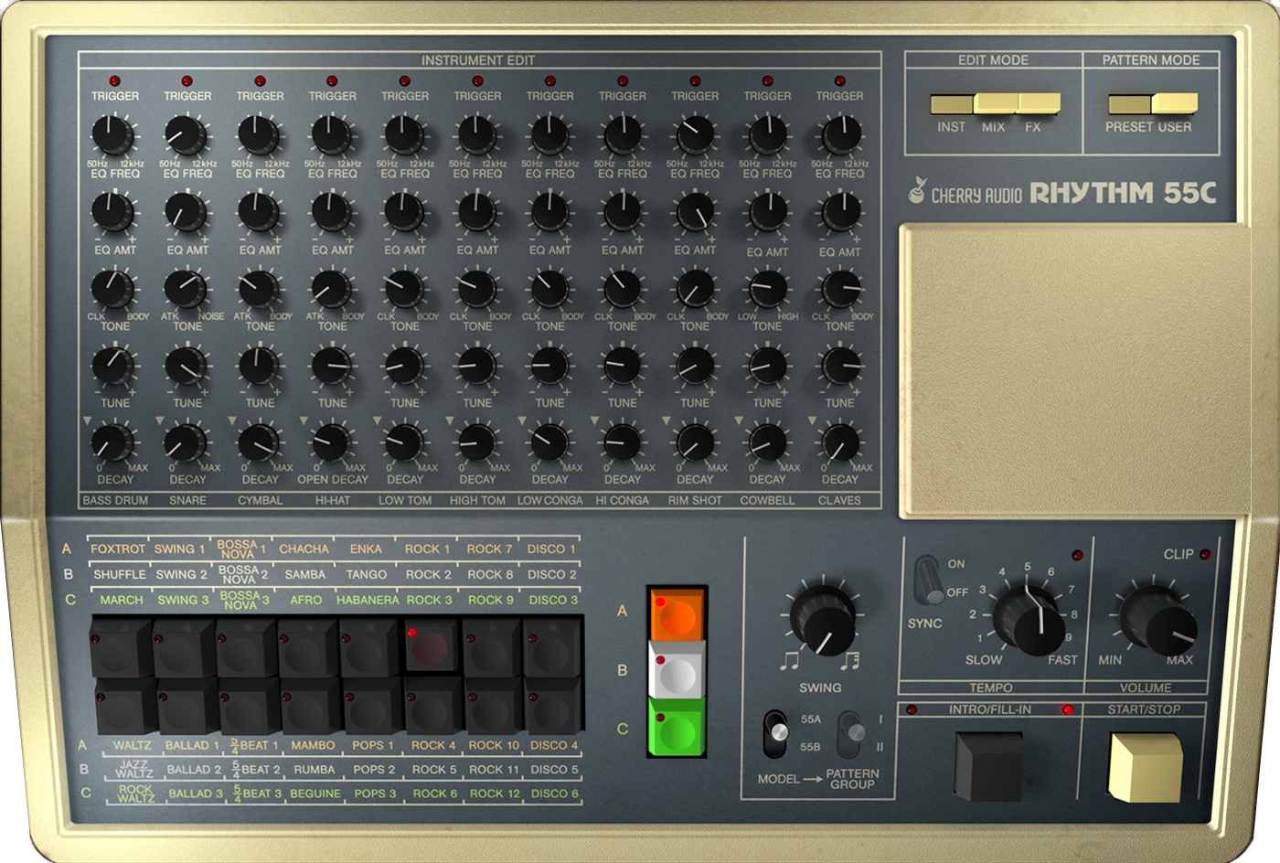 Photo of Cherry Audio KR-55C Drum Machine Plug-in