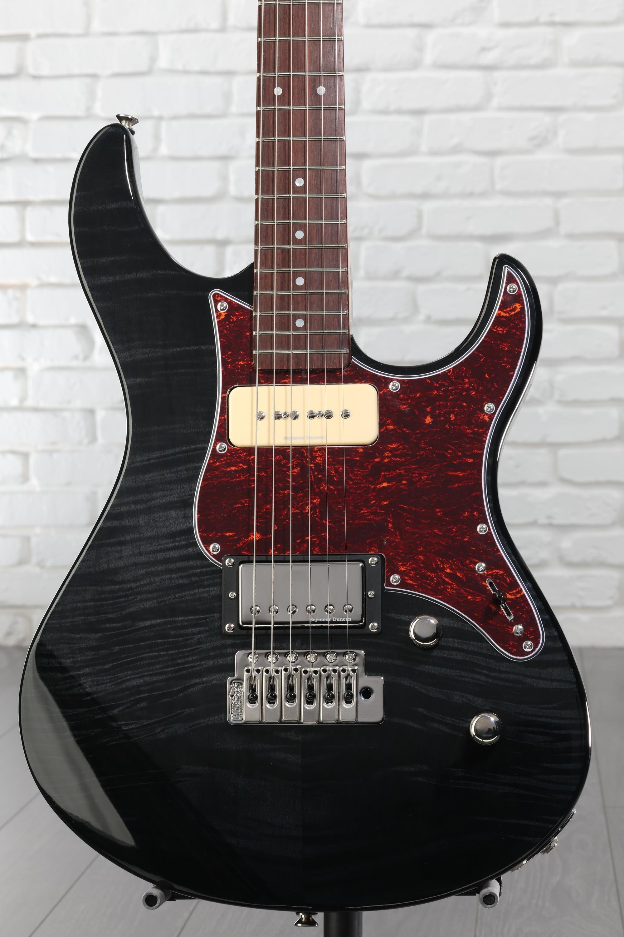 Yamaha PAC611VFM Pacifica Electric Guitar - Trans Black | Sweetwater