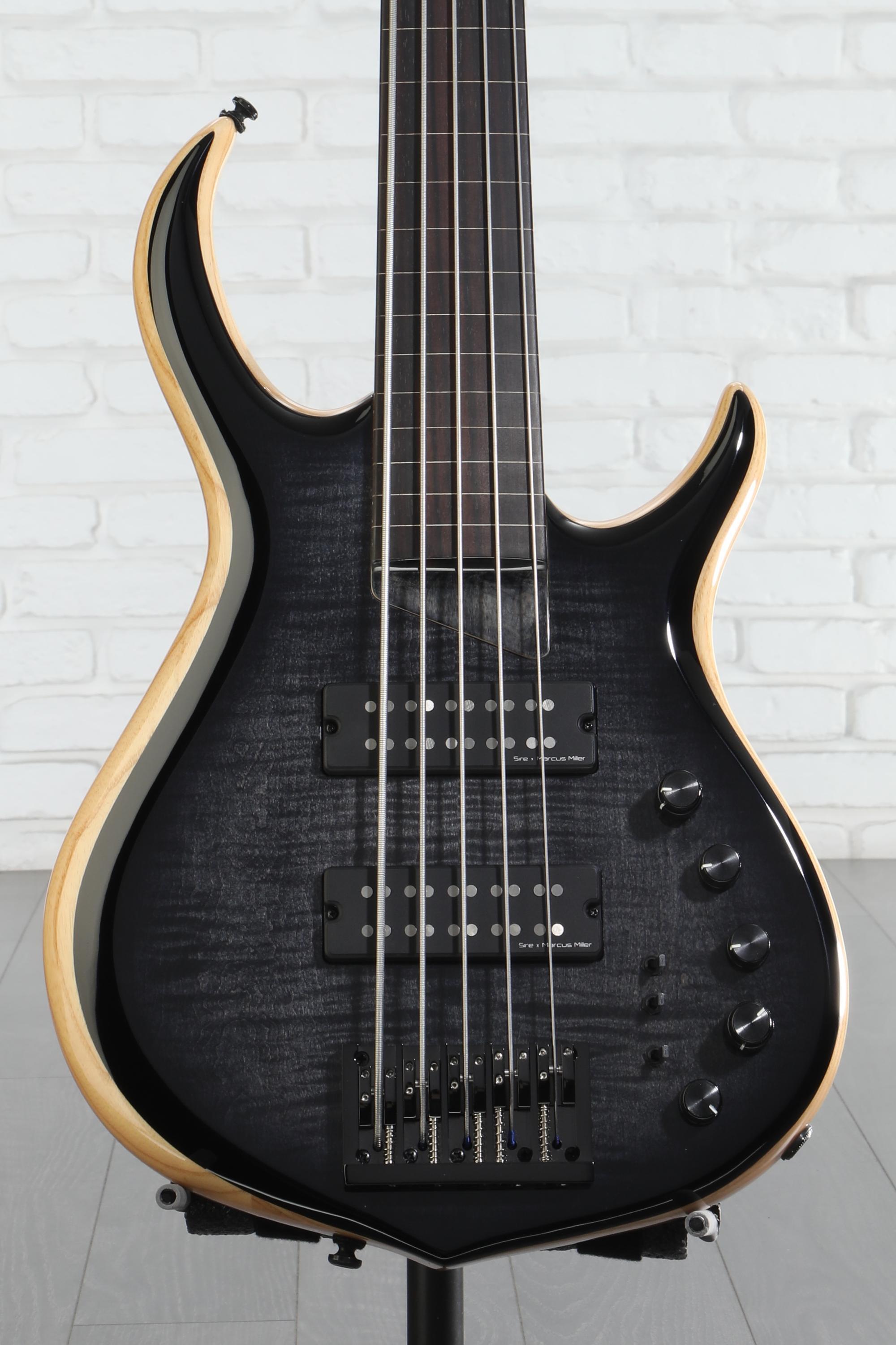 Sire Marcus Miller M7 5-string Fretless Bass Guitar - Transparent