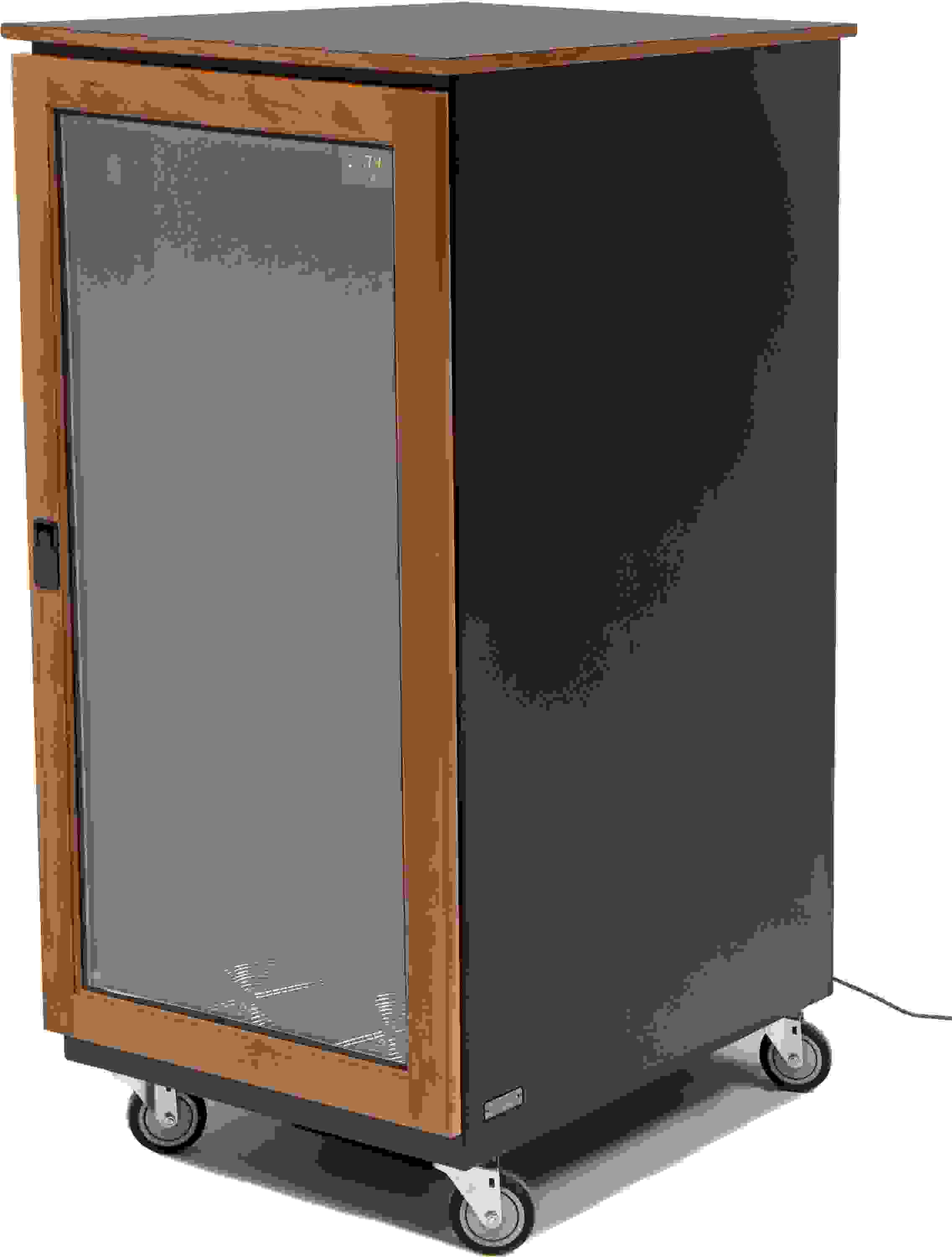 Argosy IsoBox PRO 24RU Rack - Textured Black with Cherry Trim, Right ...