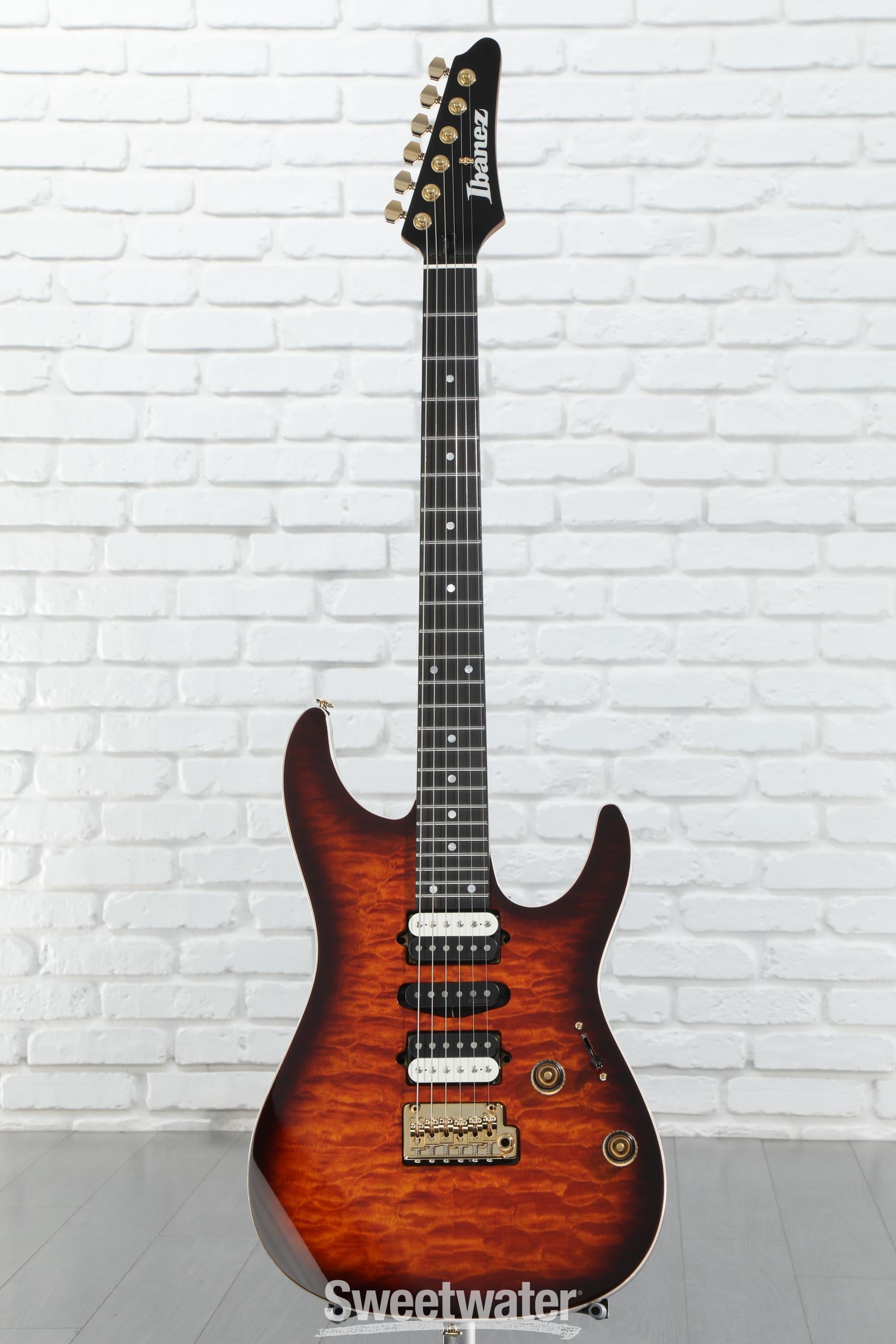 Ibanez Premium AZ47P1QM Electric Guitar - Dragon Eye Burst
