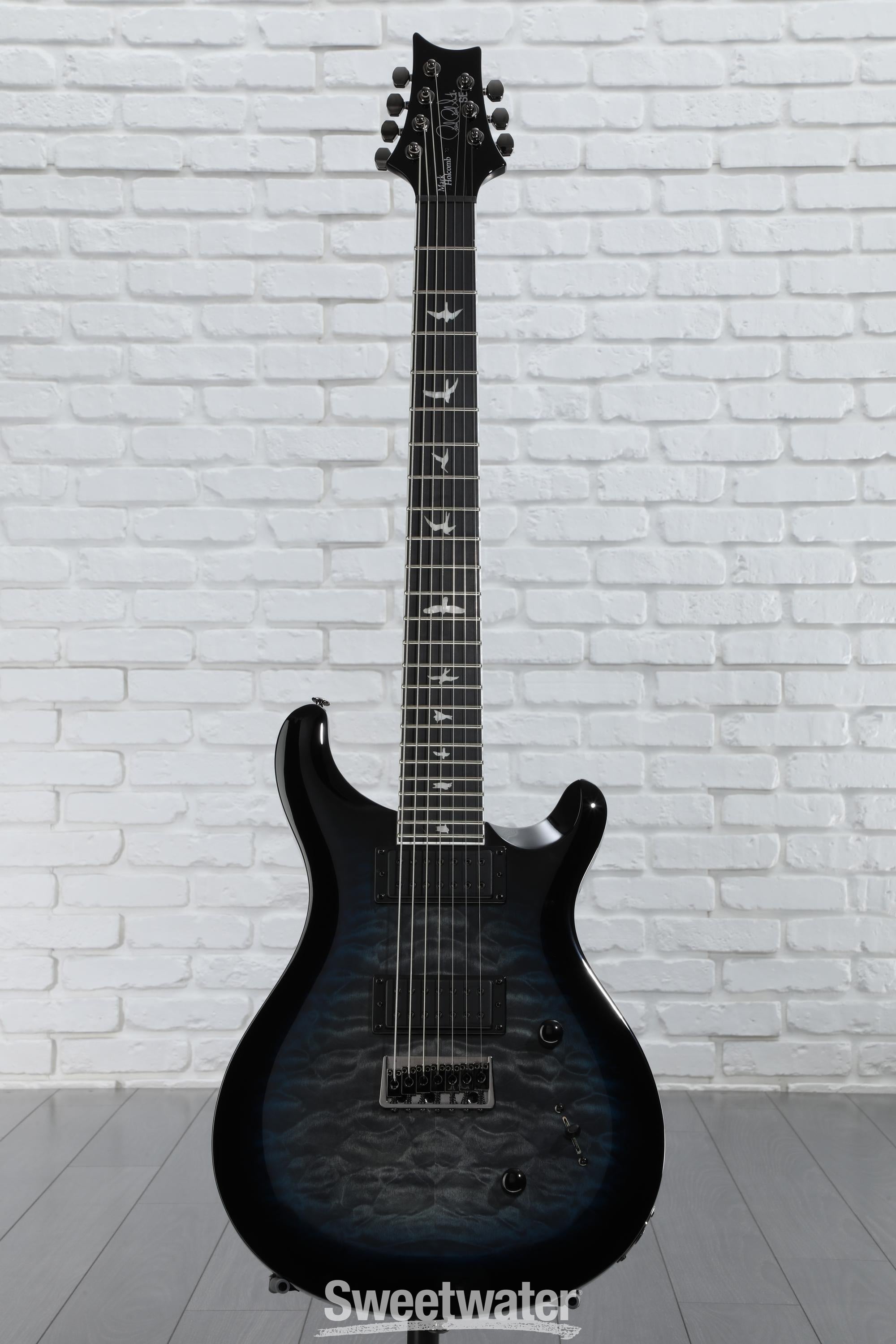 PRS SE Mark Holcomb SVN Signature 7-string Electric Guitar - Holcomb Blue Burst