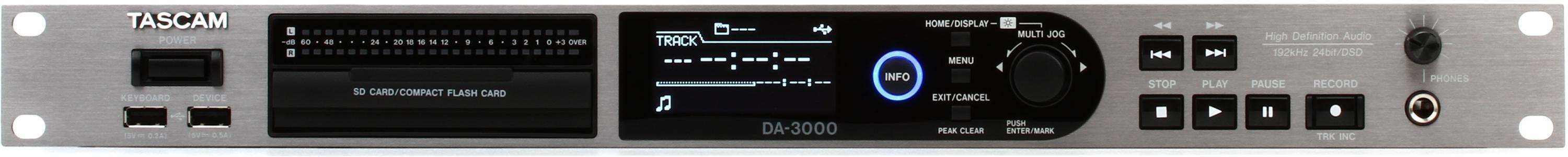 TASCAM DA-3000 Stereo Master Recorder and AD/DA Converter | Sweetwater