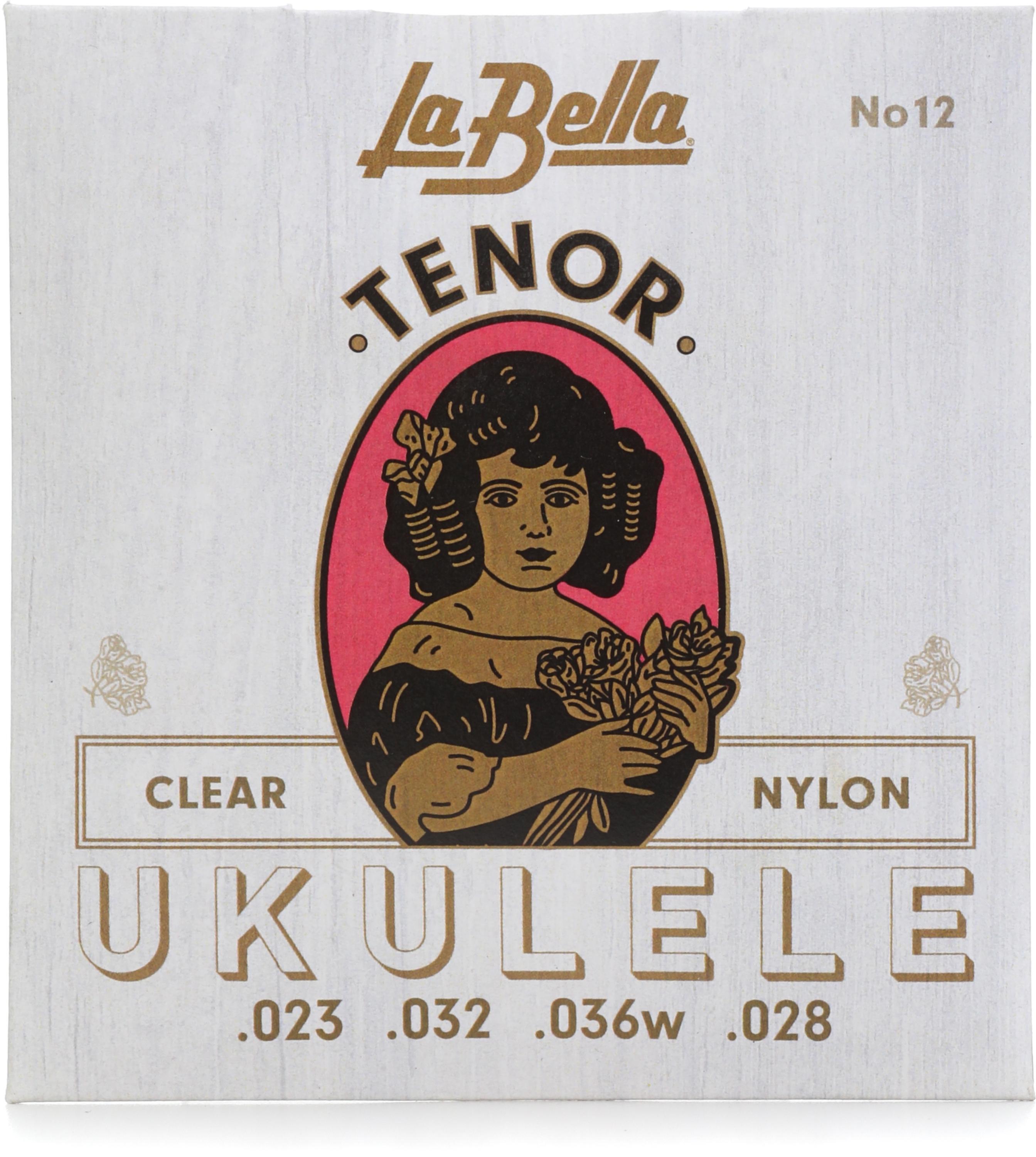 Photo of La Bella No. 12 Clear Nylon Tenor Ukulele Strings - .022-.036