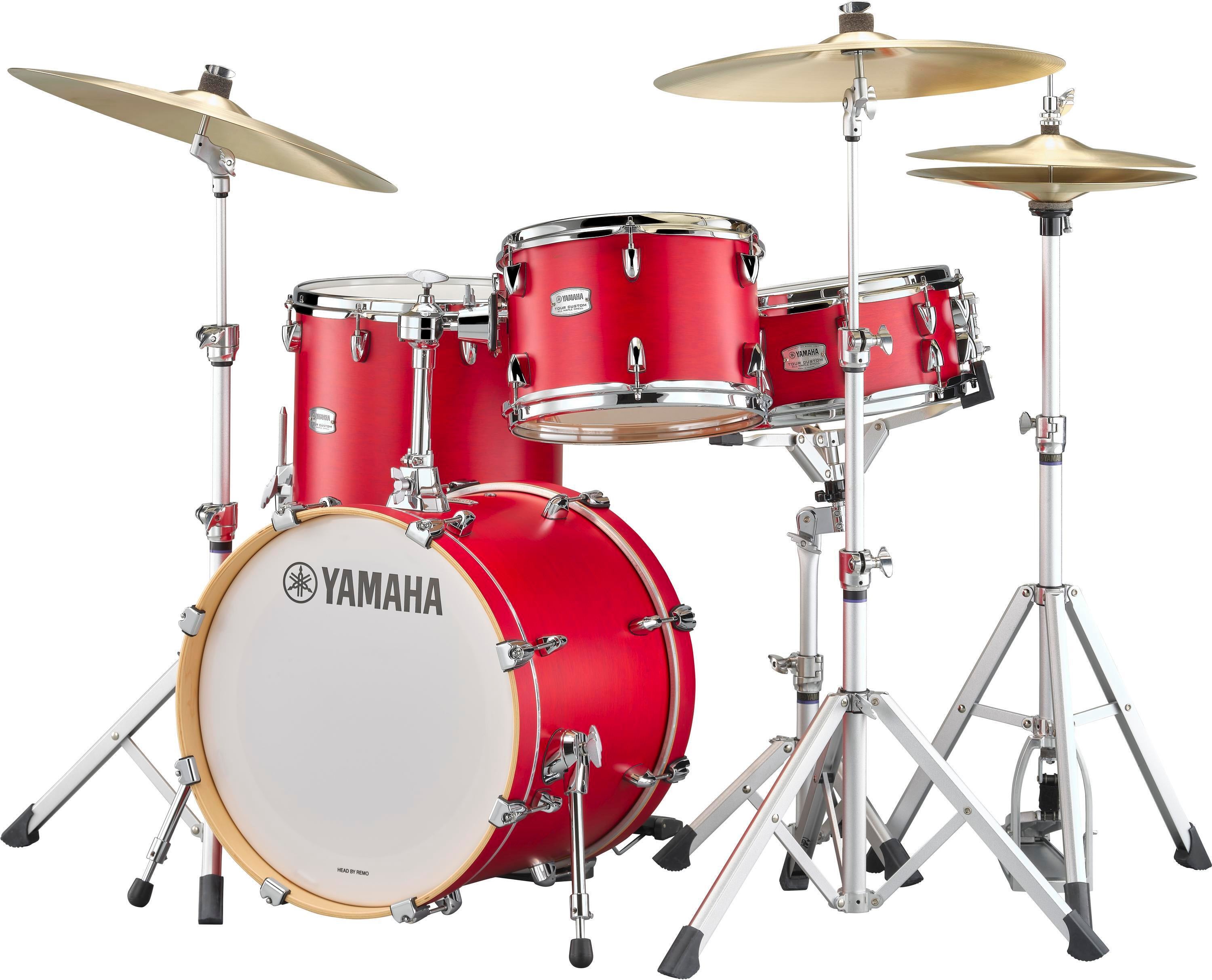 Yamaha TMP2F4 Tour Custom 4-piece Shell Pack - Candy Apple Satin 