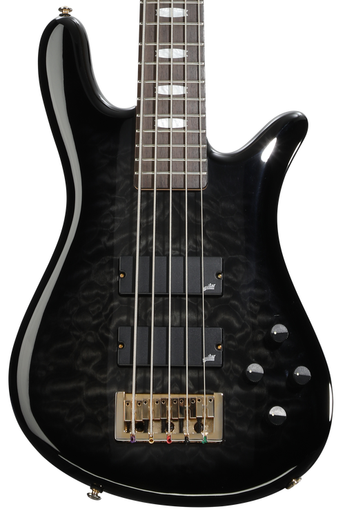 Spector Icon NS-5 5-string Electric Bass Guitar - Black Stain Gloss