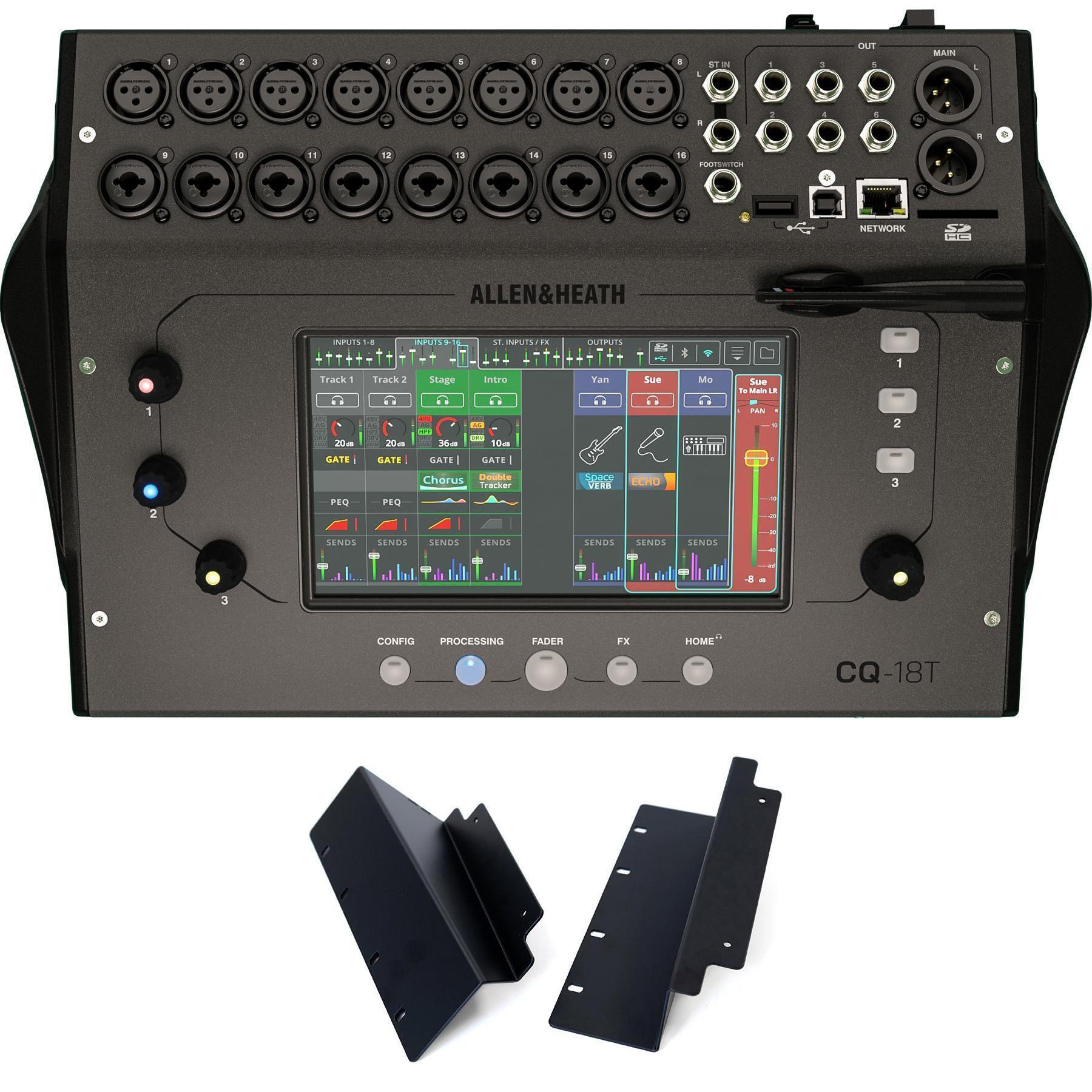 Allen & Heath CQ18T 16channel Digital Mixer with Rackmount Kit