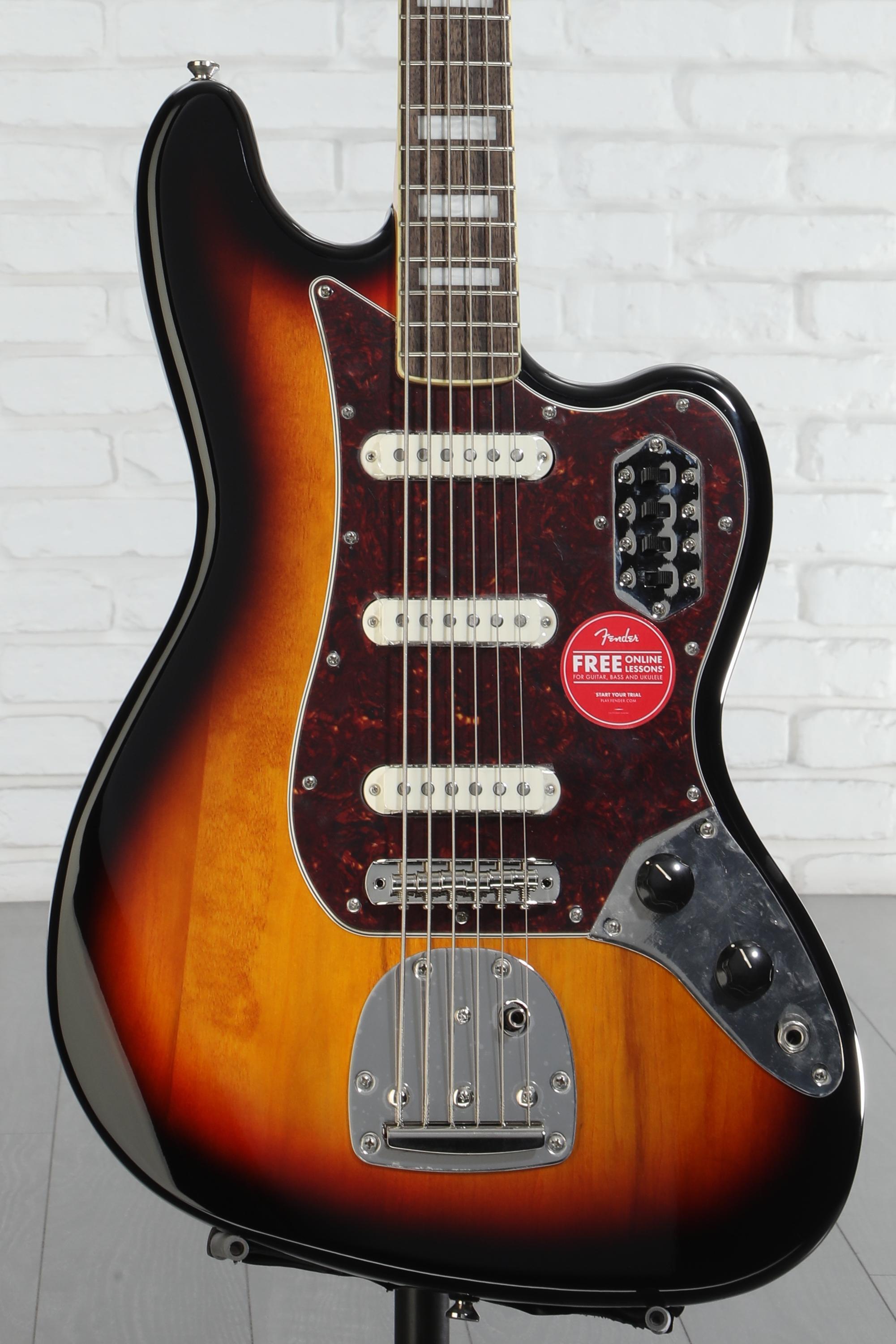 Squier Classic Vibe Bass VI Guitar - 3-tone Sunburst