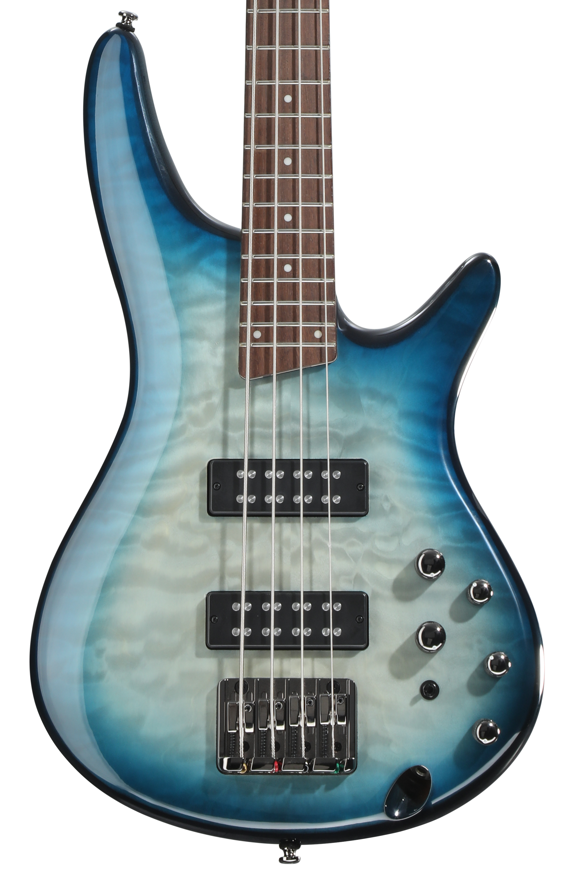 Ibanez SR Standard SR400EQM Bass Guitar - Stained Cosmic Blue