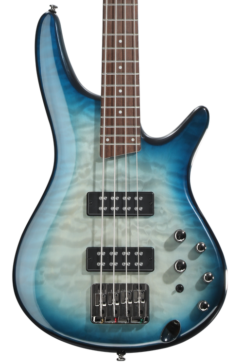 ベース Ibanez SR400EQM Ibanez SR400QM Bass in Dragon's Eye Burst | Northeast Music