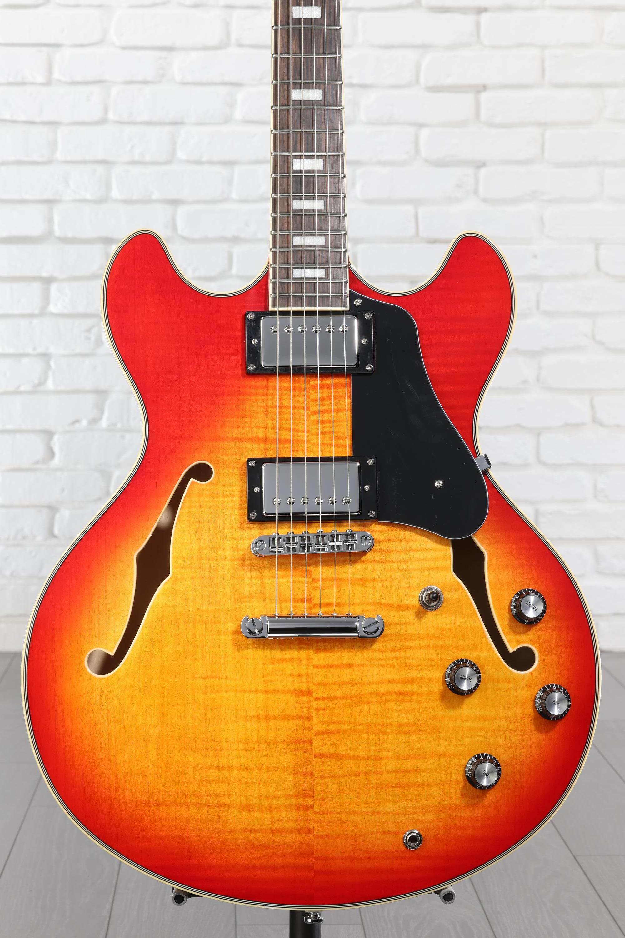 Sire Larry Carlton H7 Semi-hollow Electric Guitar - Cherry