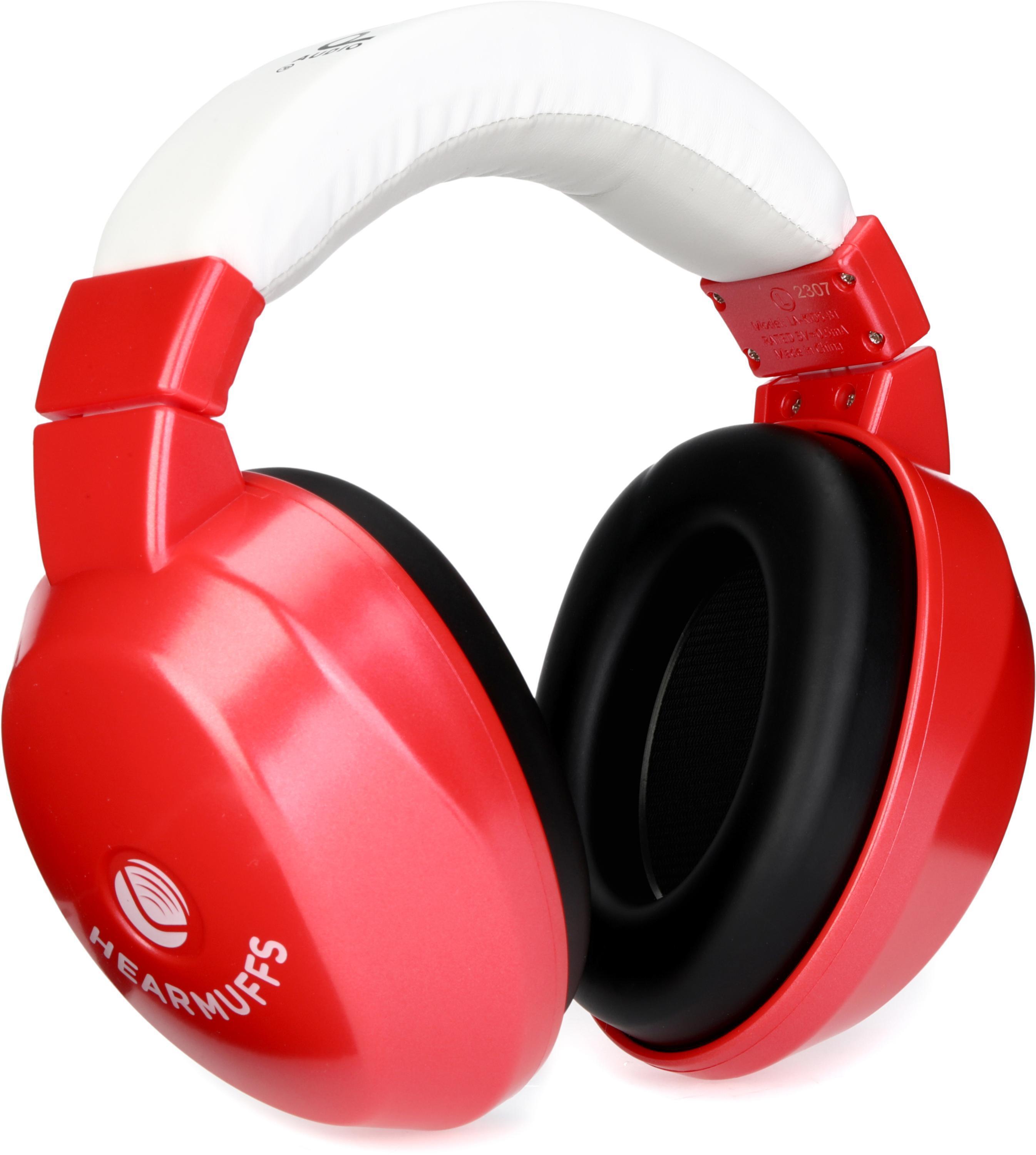 Photo of Lucid Hearing Wireless HearMuffs for Kids - Red