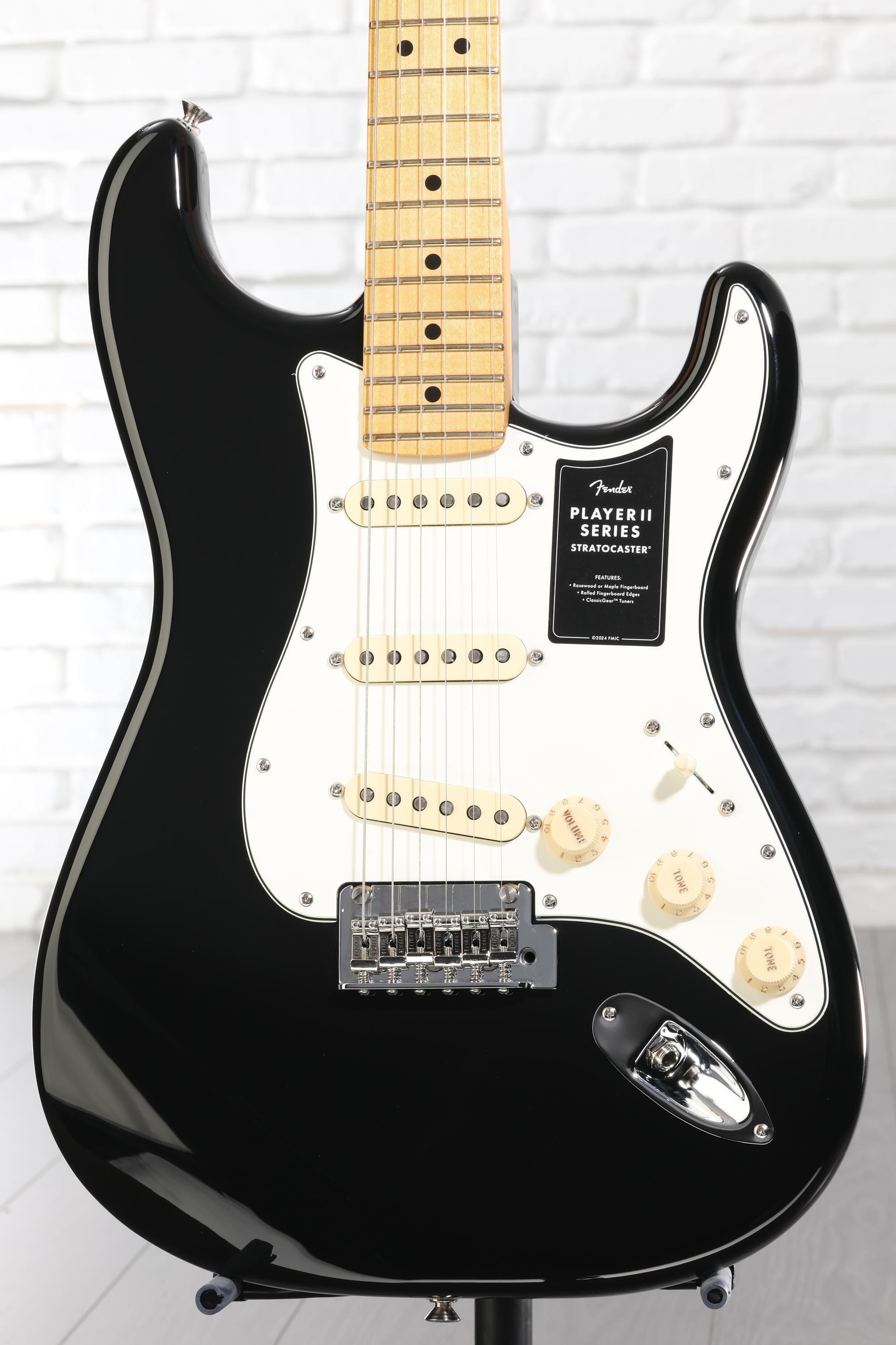Fender Player II Stratocaster Electric Guitar - Black with Maple