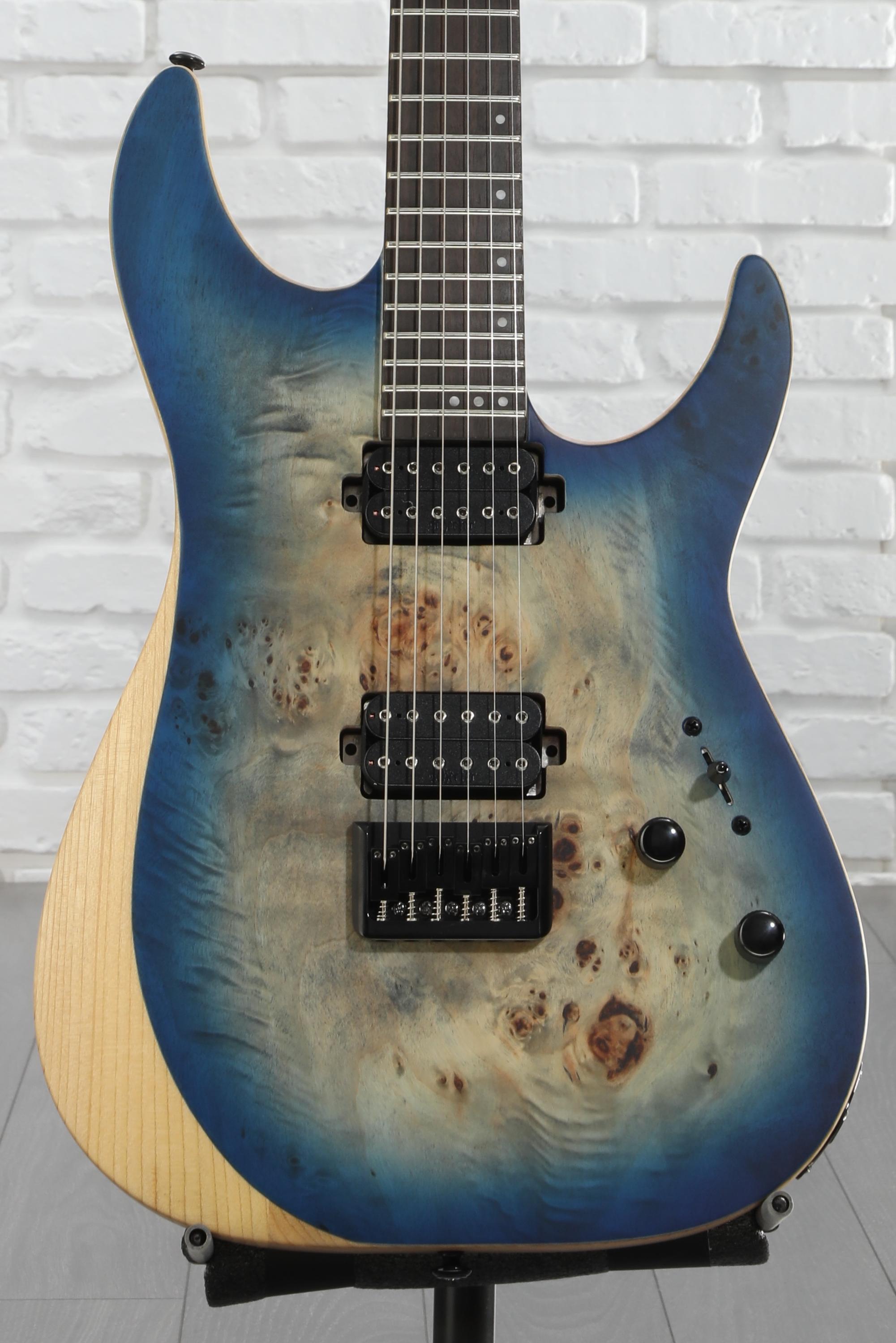 Schecter Reaper-6 Electric Guitar - Satin Sky Burst | Sweetwater