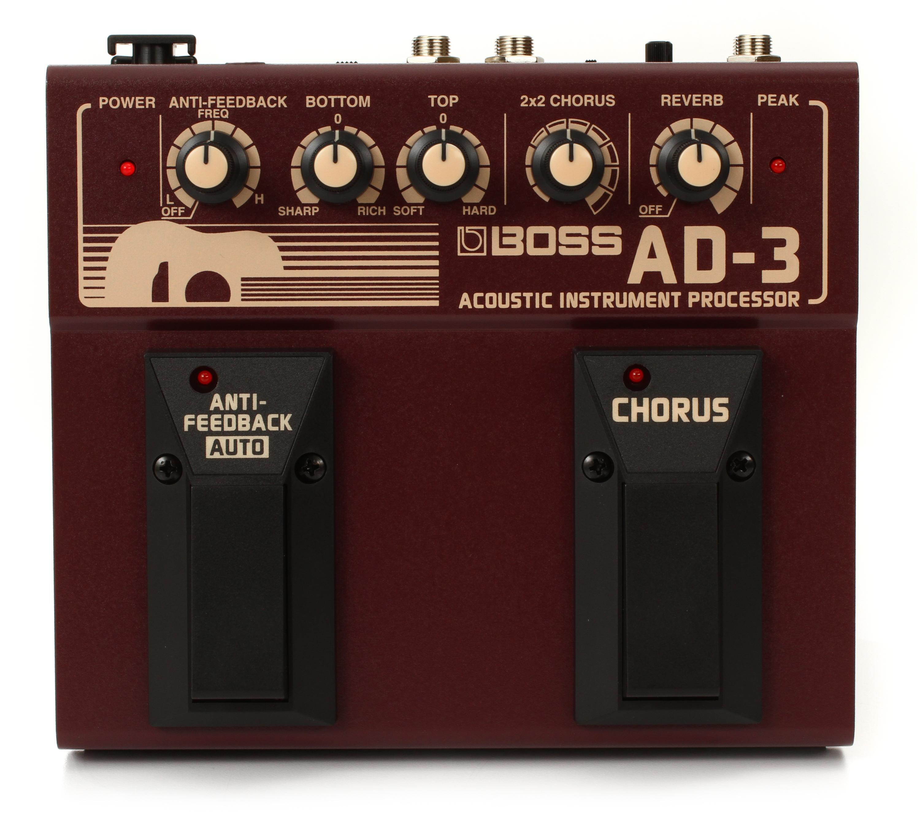 Boss AD-3 Acoustic Instrument Effects Processor | Sweetwater