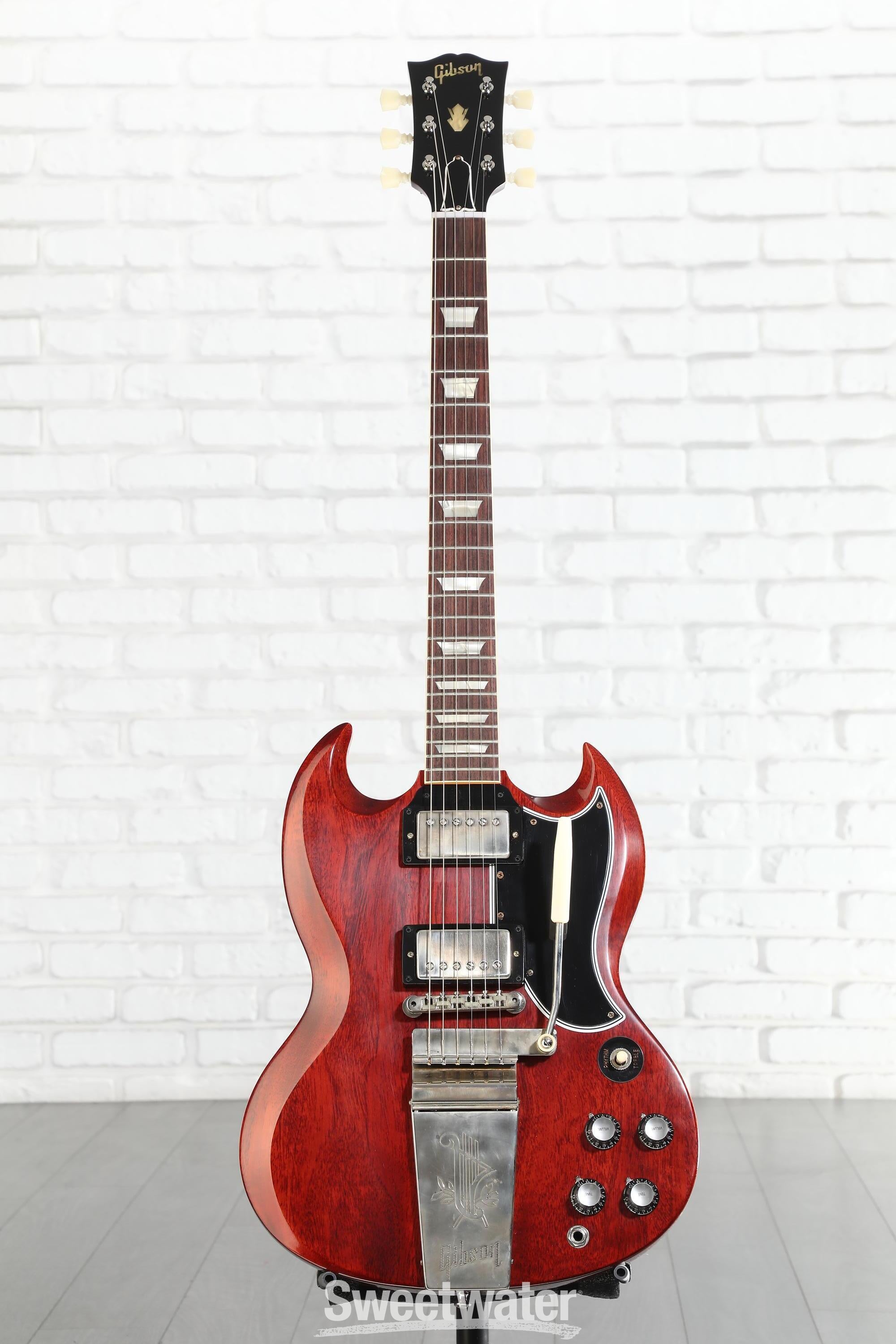 ギター Gibson Custom Shop 1964 SG Standard Gibson Custom 1964 SG Standard Reissue Electric Guitar - Cherry