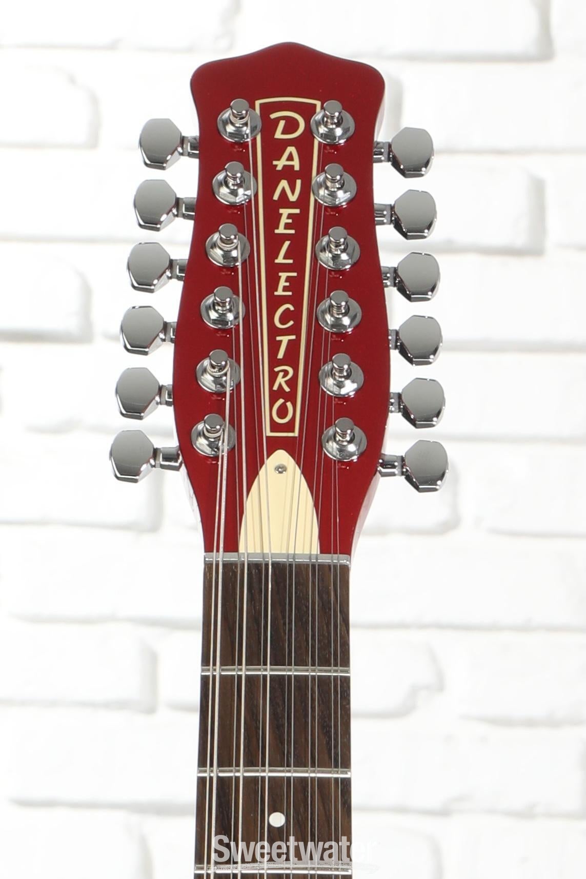 Danelectro Vintage 12 String Electric Guitar - Red Metallic