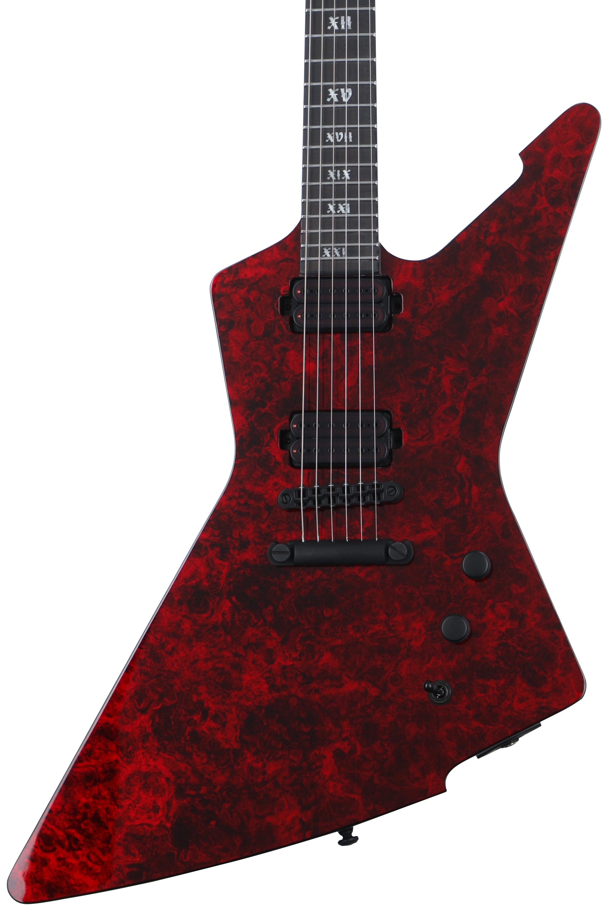 Schecter E-1 Apocalypse Electric Guitar - Red Reign | Sweetwater