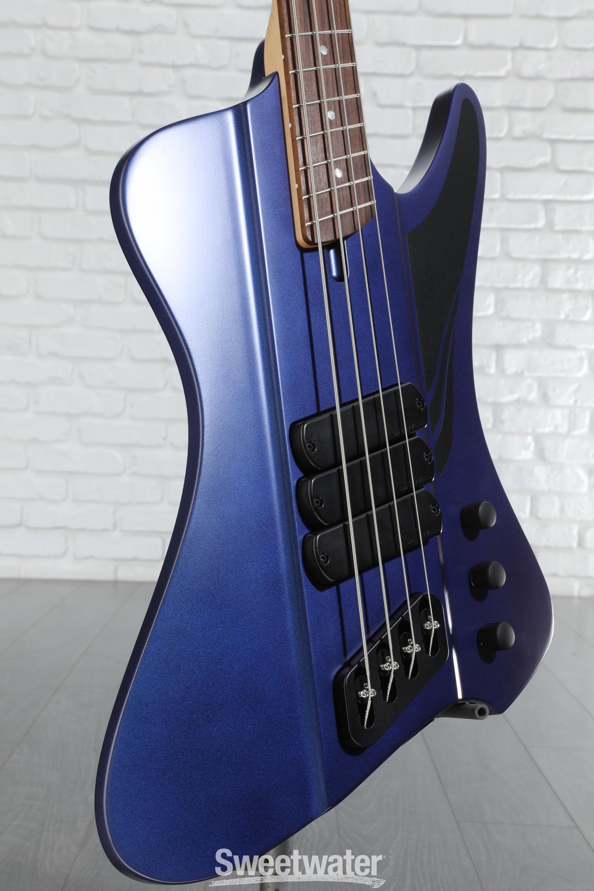 Photo of Dingwall Guitars D-Roc Multi-scale Bass Guitar - Matte Blue to Purple Colorshift