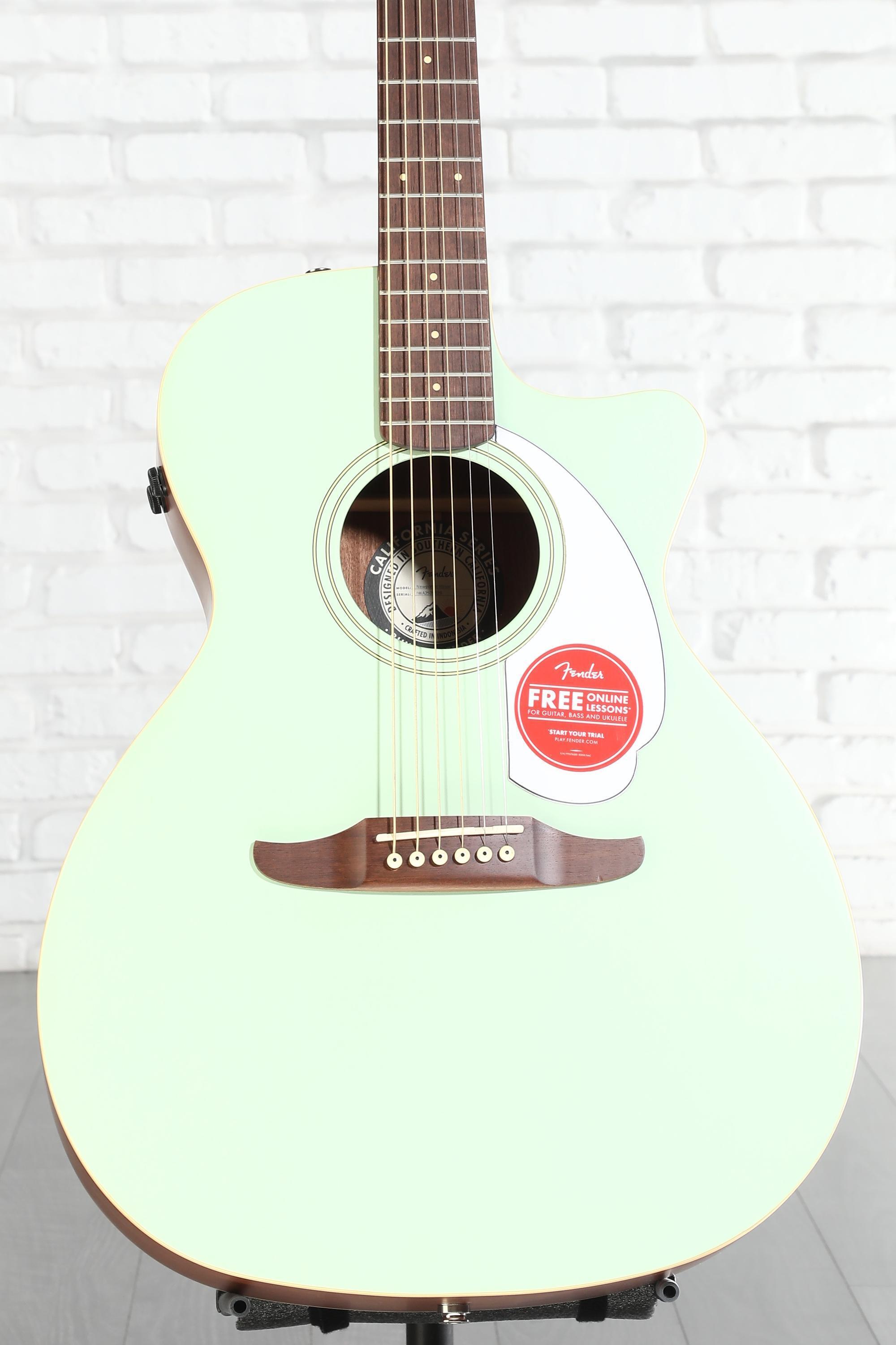 Fender Newporter Player Acoustic-electric Guitar - Surf Green